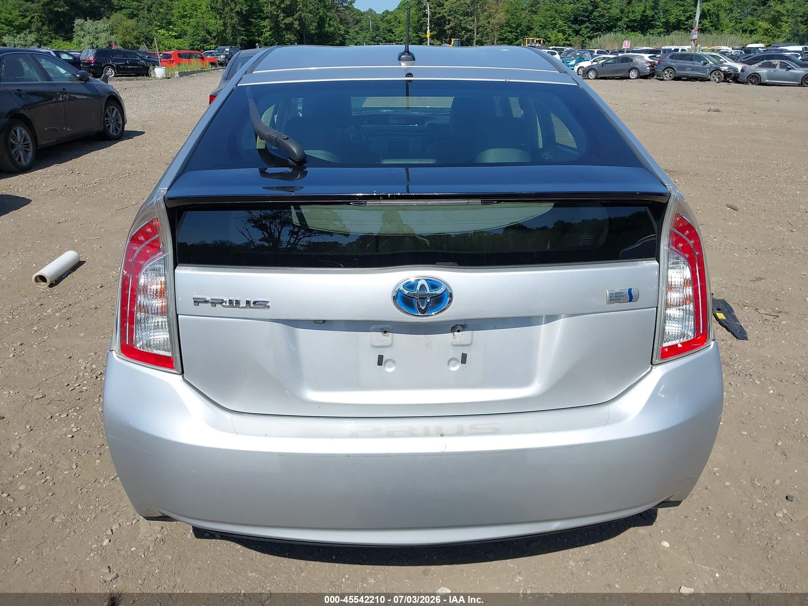 2012 Toyota Prius Four Silver vin: JTDKN3DU5C5385202