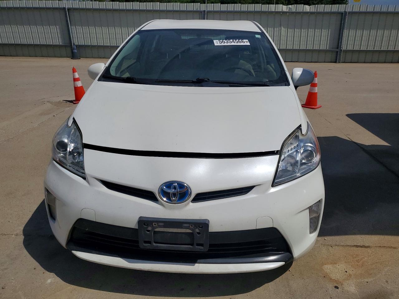 2012 Toyota Prius Two White vin: JTDKN3DU5C5415847