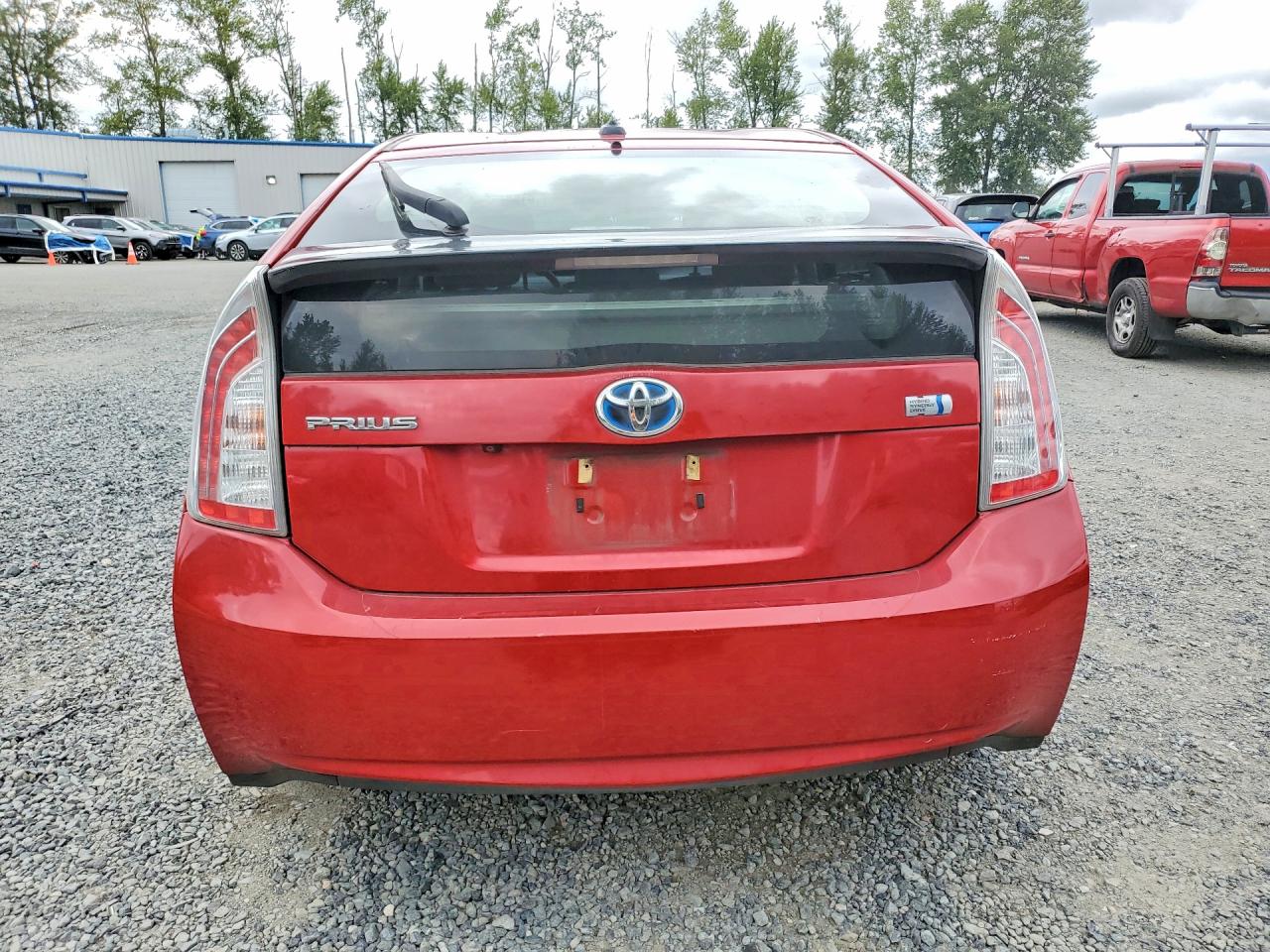 2012 Toyota Prius Three Red vin: JTDKN3DU5C5437332