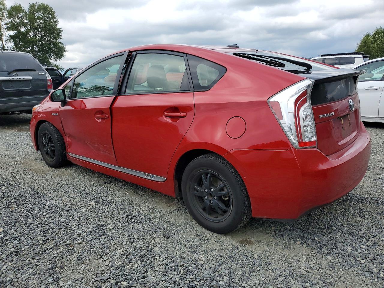 2012 Toyota Prius Three Red vin: JTDKN3DU5C5437332