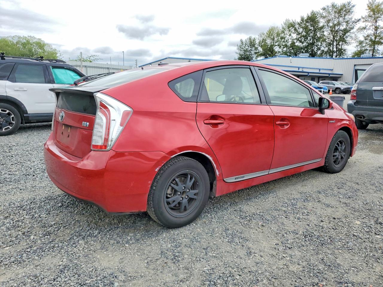2012 Toyota Prius Three Red vin: JTDKN3DU5C5437332