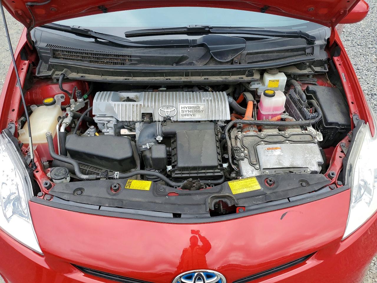 2012 Toyota Prius Three Red vin: JTDKN3DU5C5437332