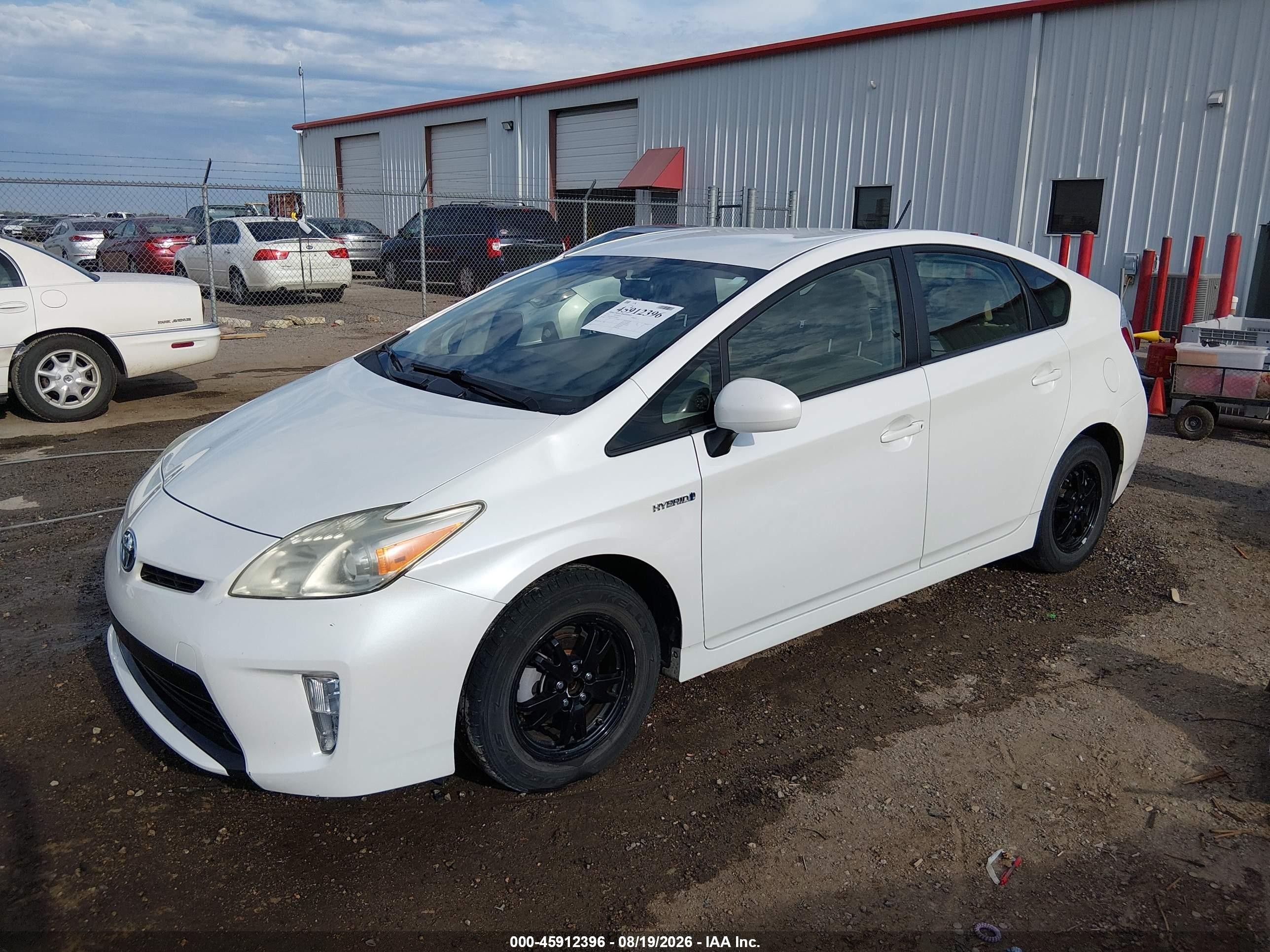 2012 Toyota Prius Two White vin: JTDKN3DU5C5458021