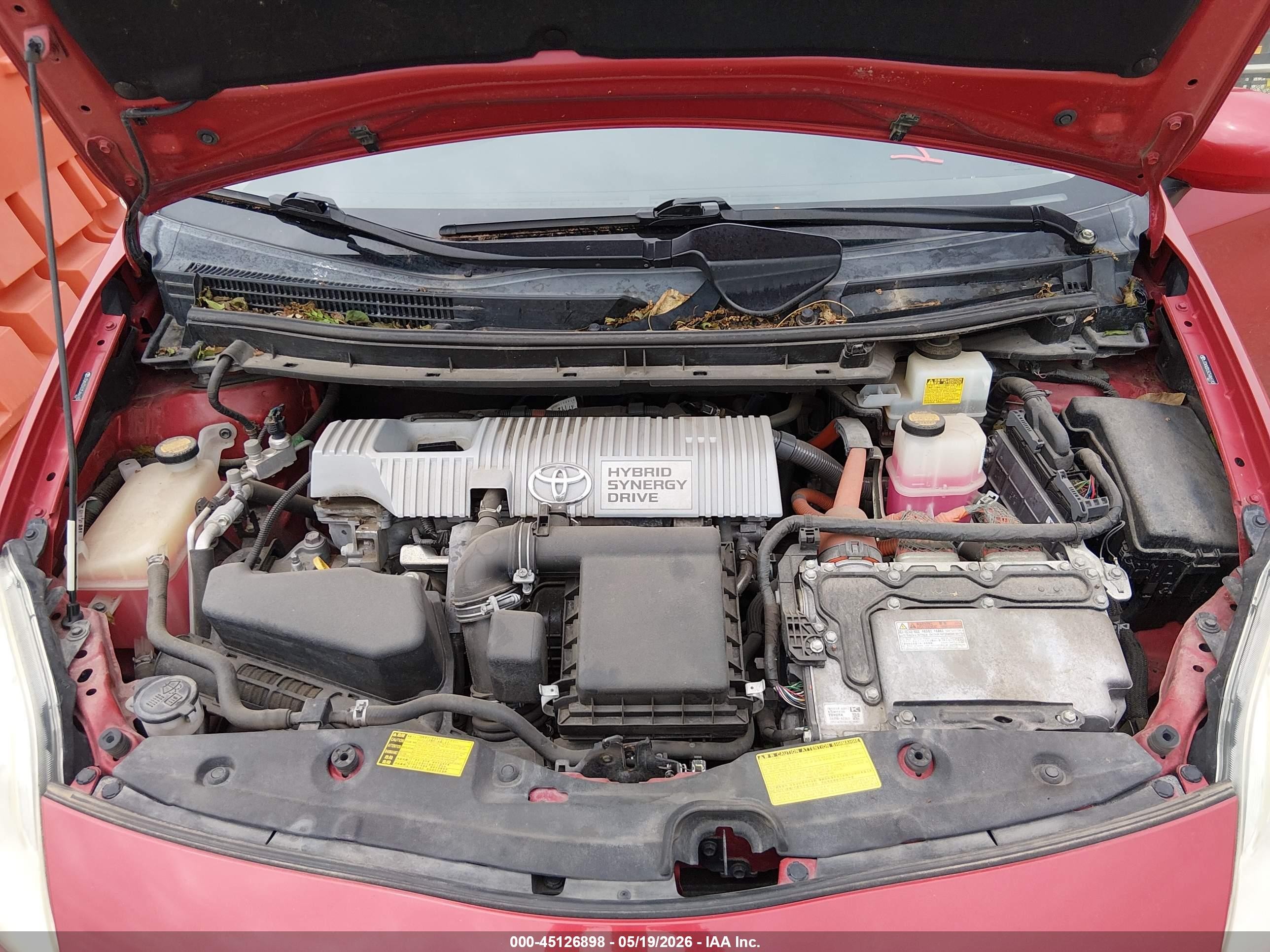 2012 Toyota Prius Three Red vin: JTDKN3DU5C5466183