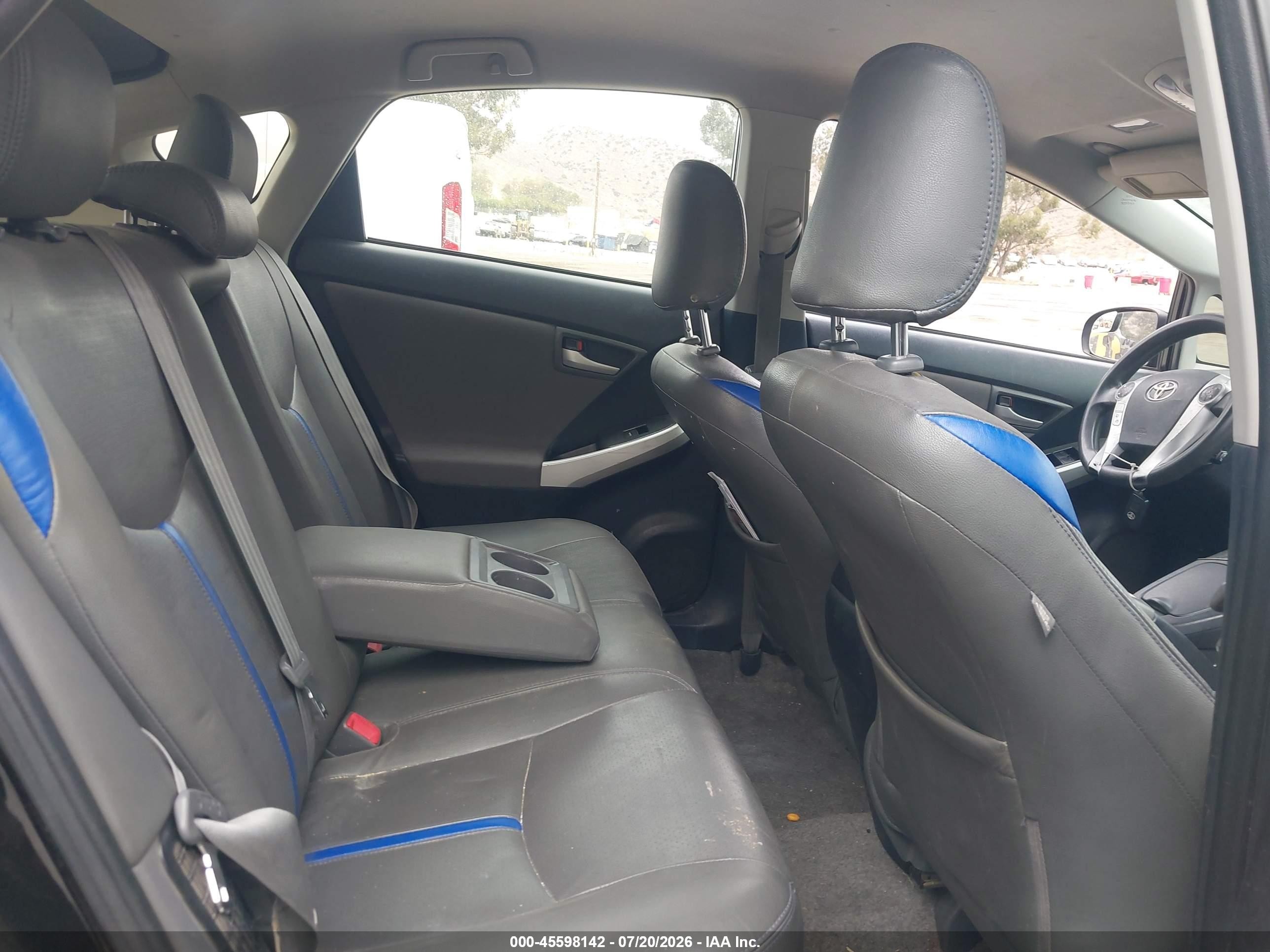 2012 Toyota Prius Two Black vin: JTDKN3DU5C5469374