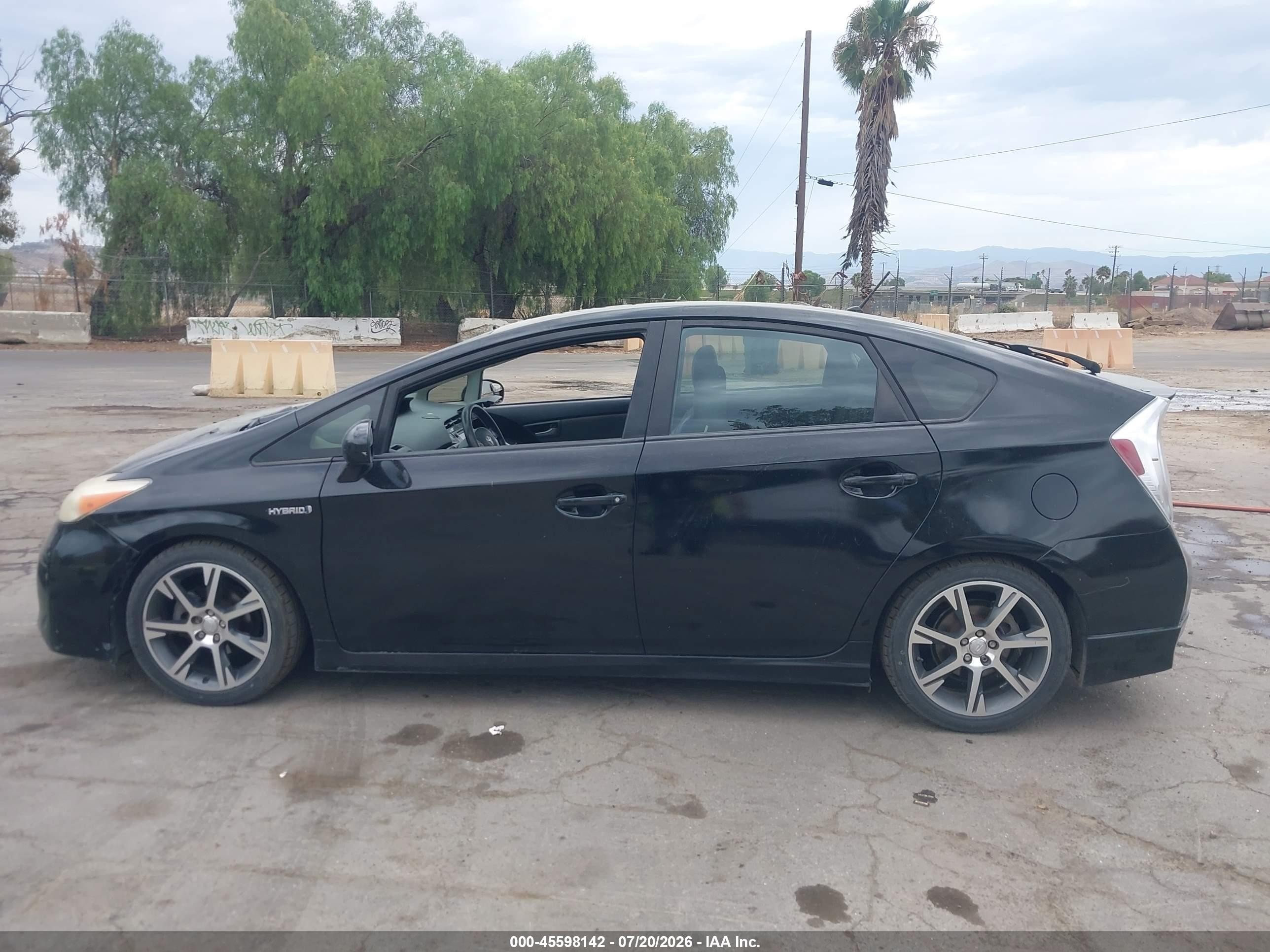 2012 Toyota Prius Two Black vin: JTDKN3DU5C5469374