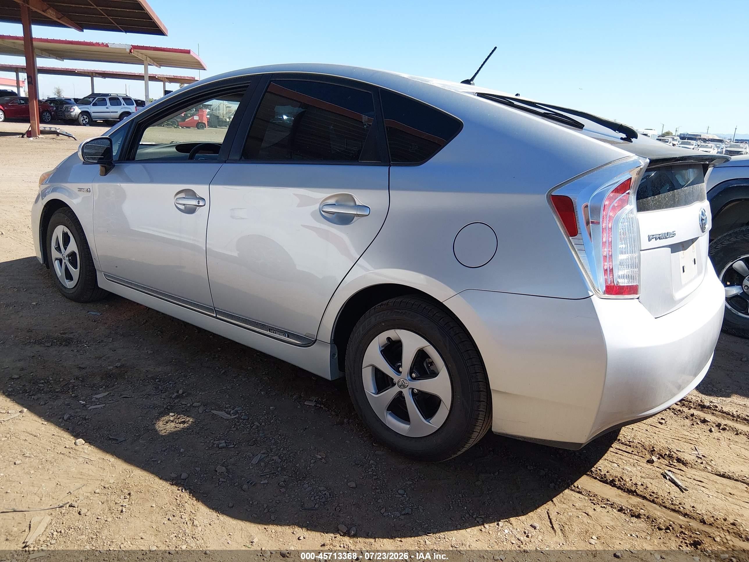 2012 Toyota Prius Two Silver vin: JTDKN3DU5C5488457