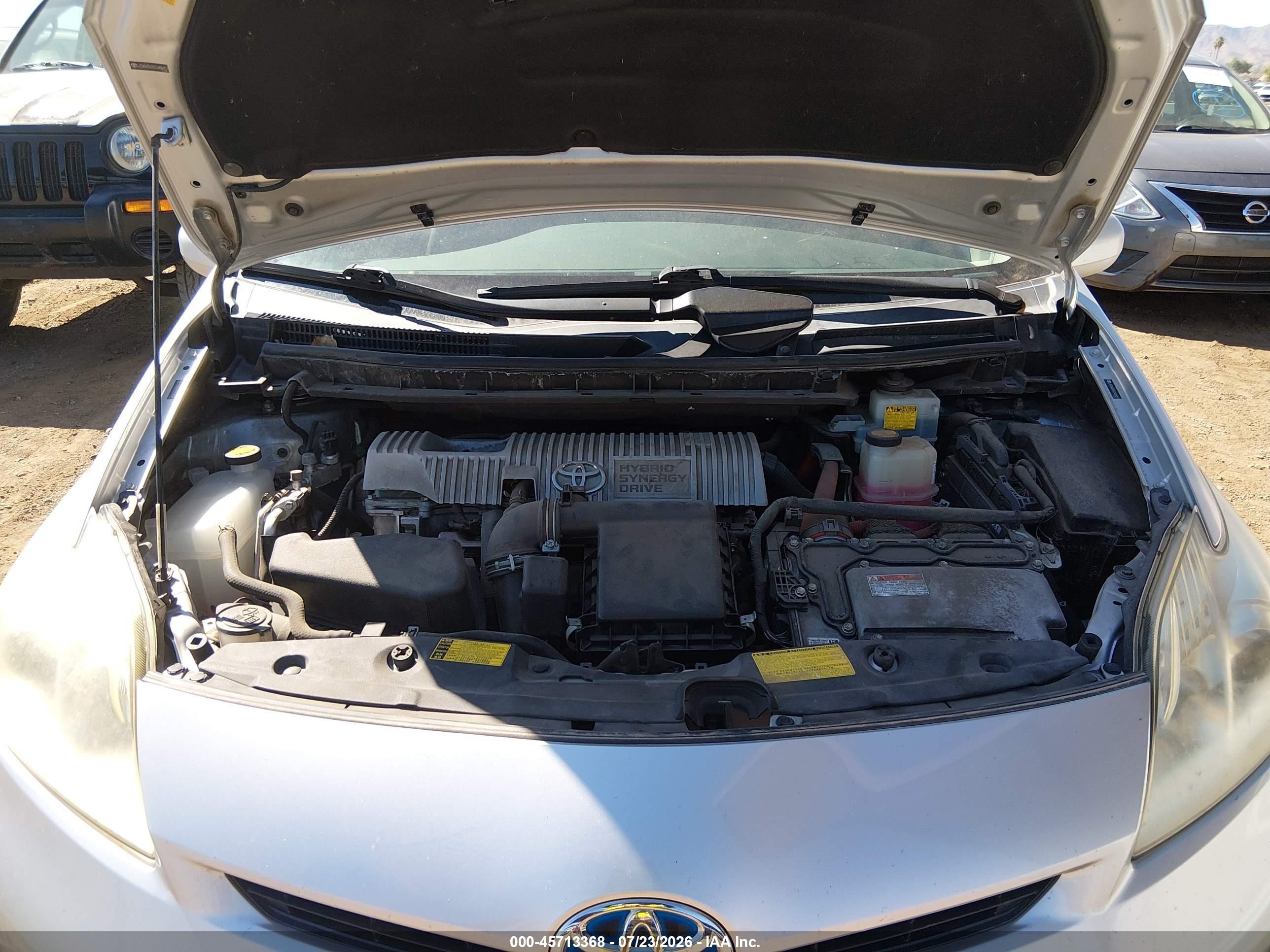 2012 Toyota Prius Two Silver vin: JTDKN3DU5C5488457