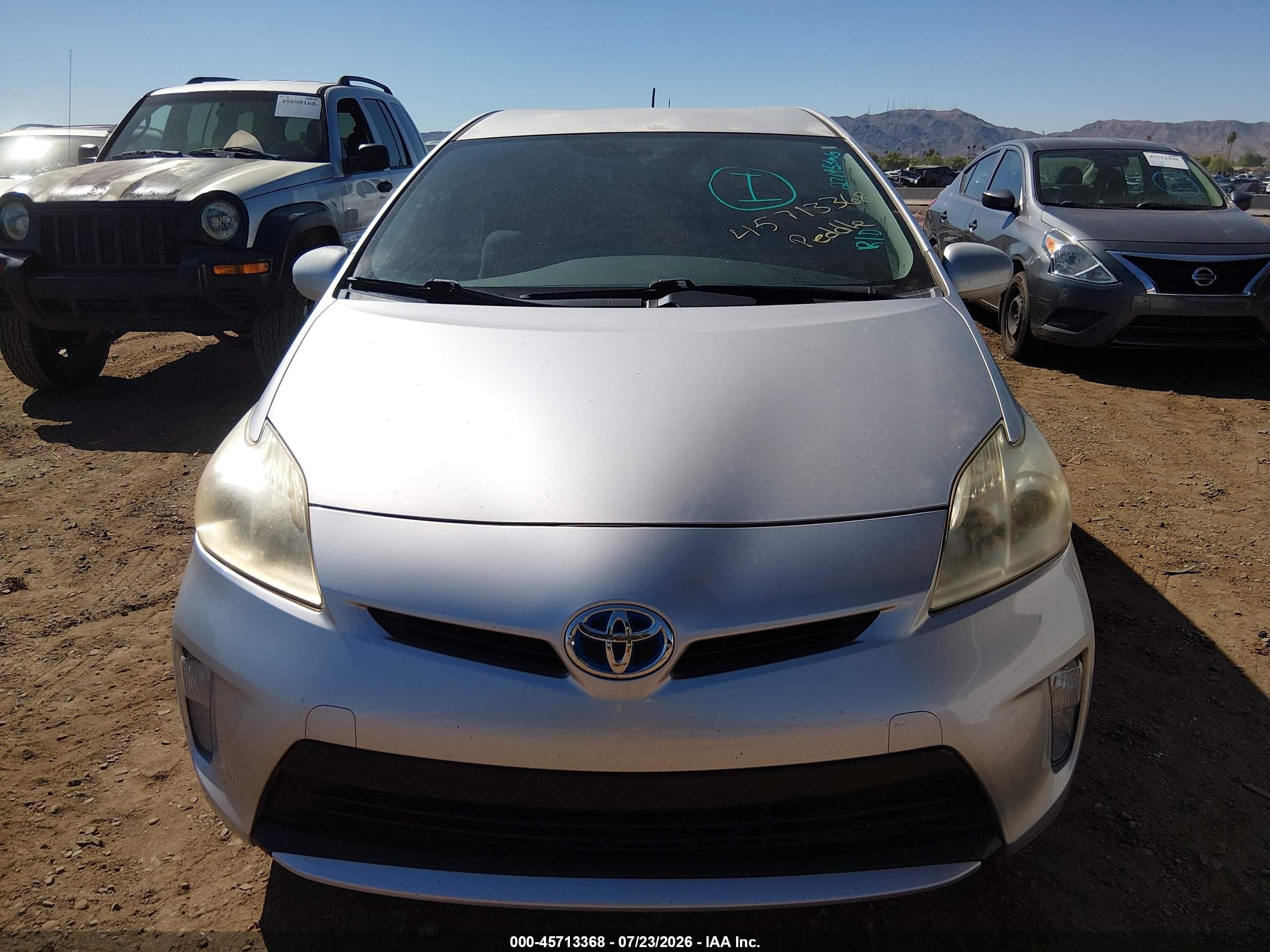 2012 Toyota Prius Two Silver vin: JTDKN3DU5C5488457