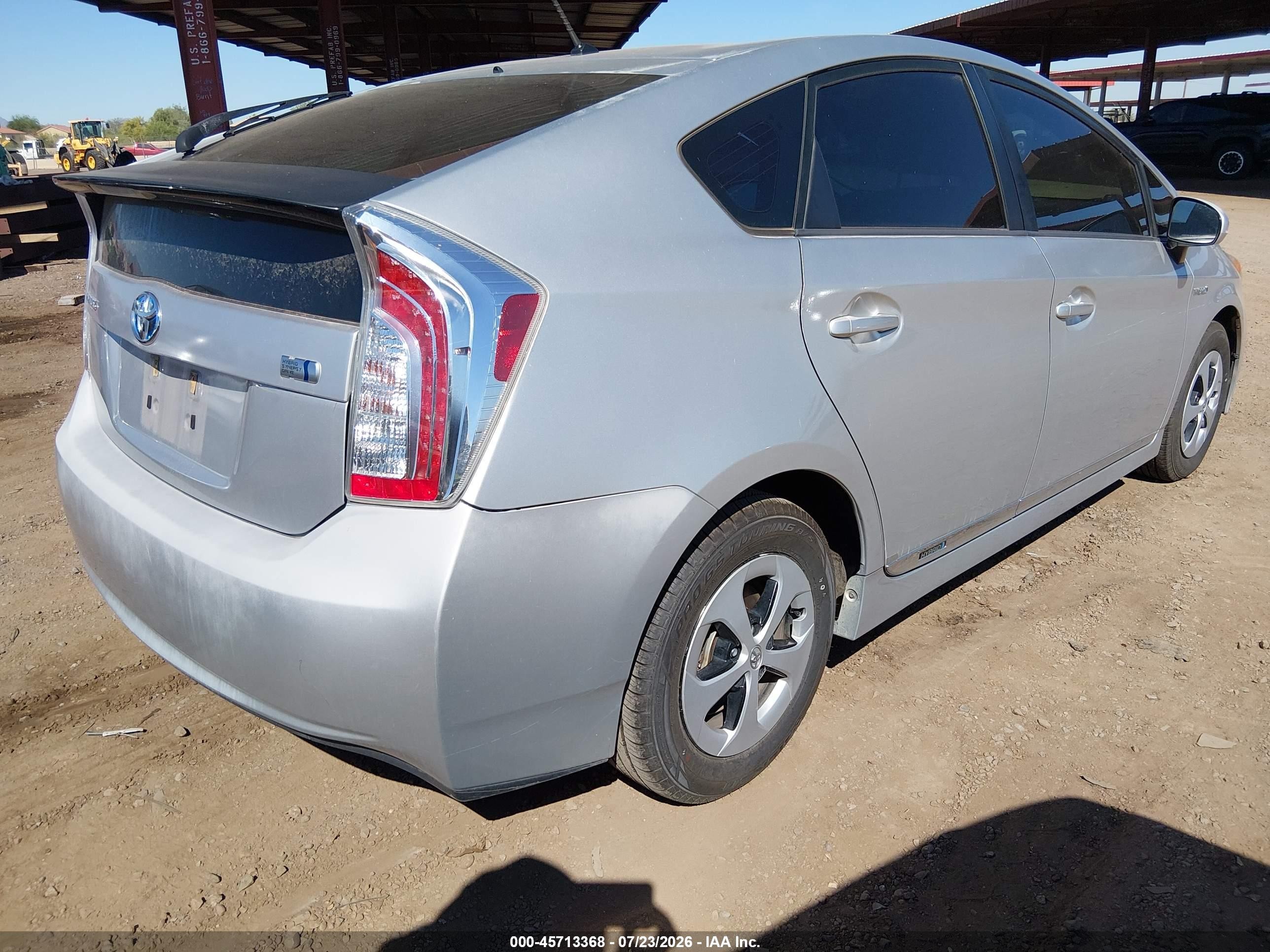 2012 Toyota Prius Two Silver vin: JTDKN3DU5C5488457