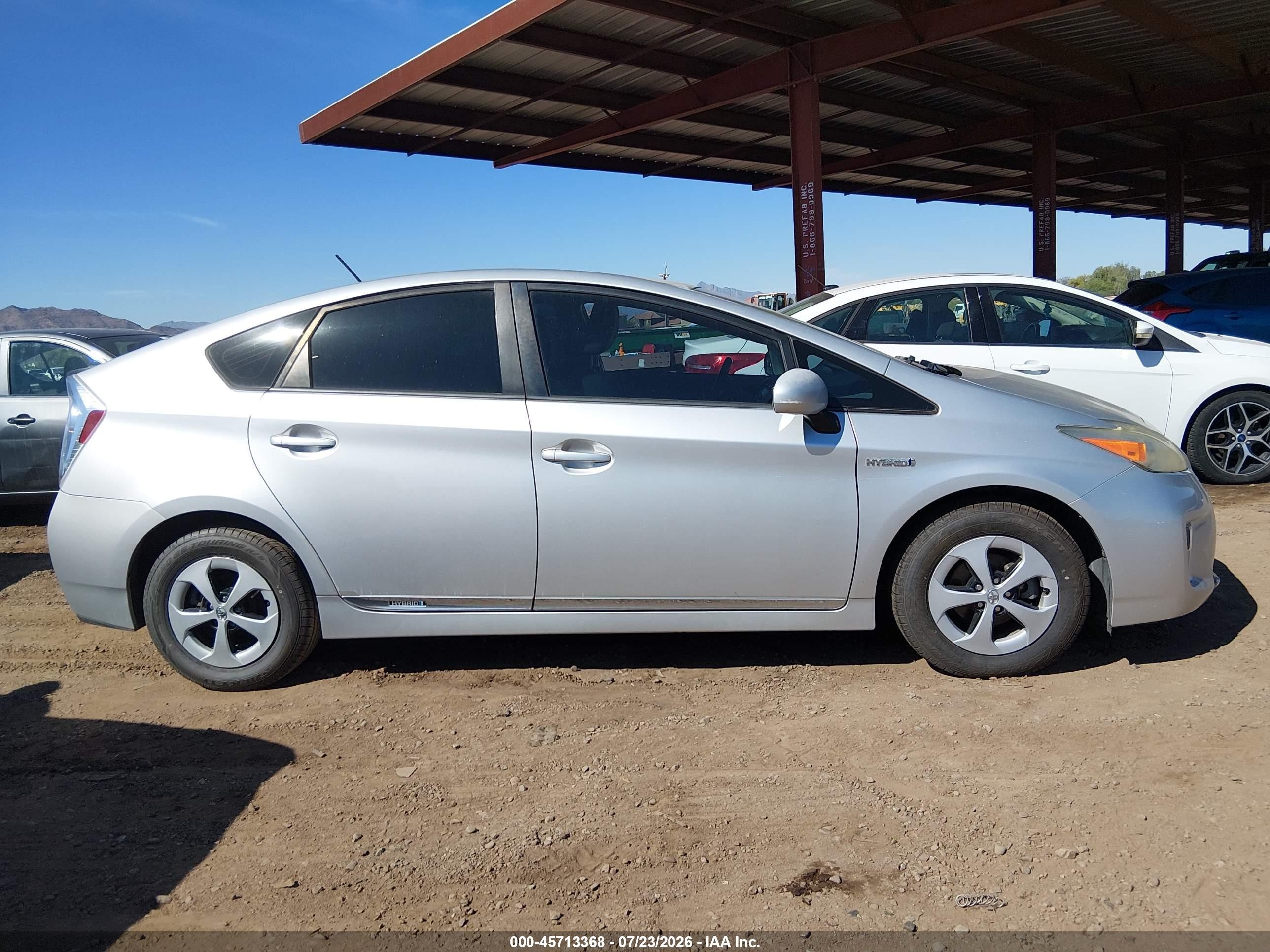 2012 Toyota Prius Two Silver vin: JTDKN3DU5C5488457
