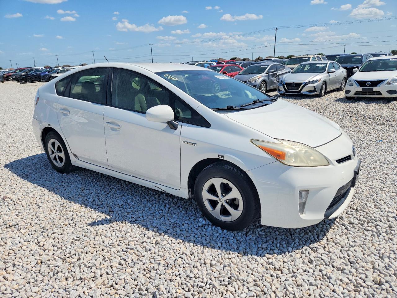 2012 Toyota Prius Two White vin: JTDKN3DU5C5494873