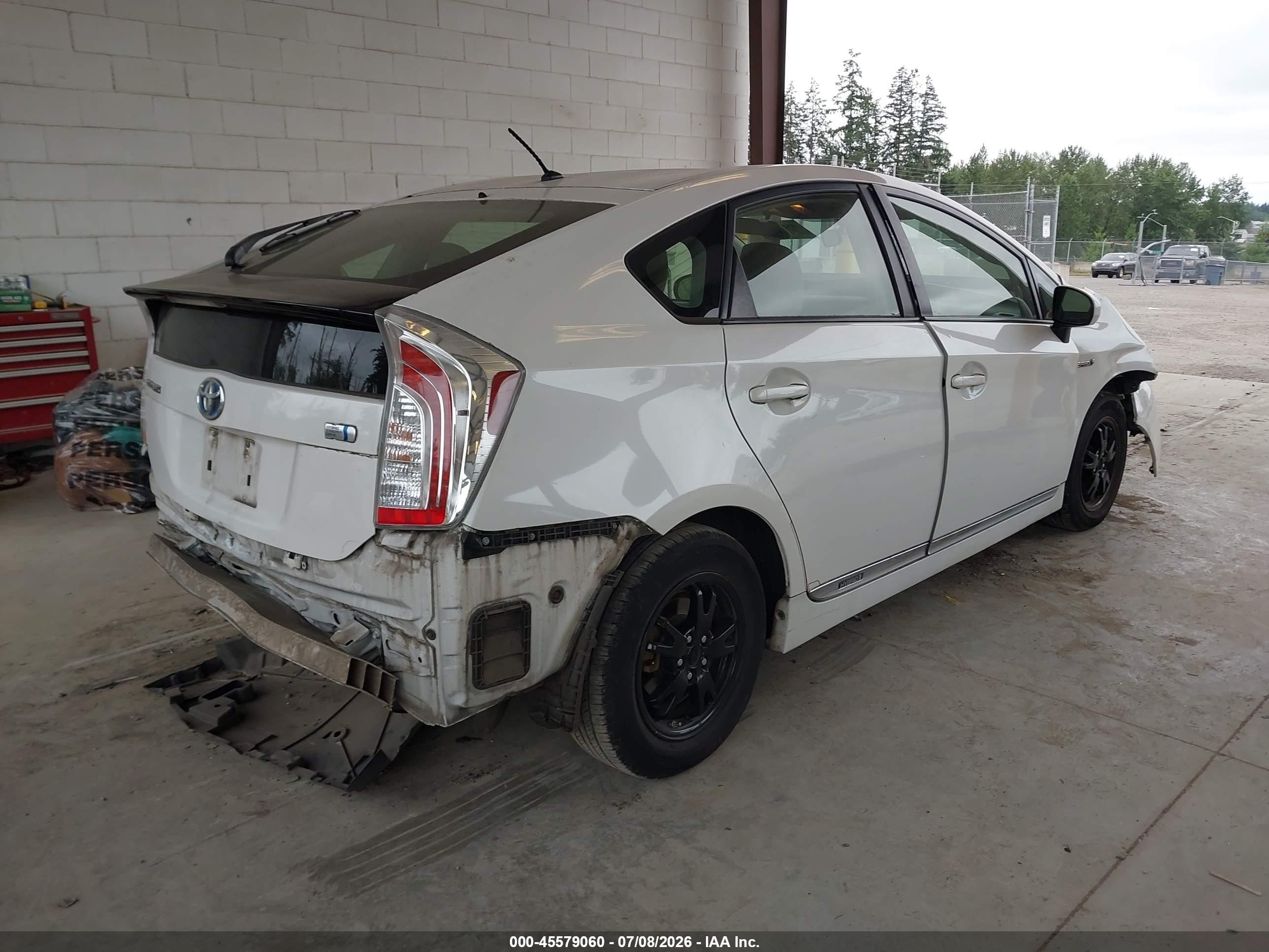 2012 Toyota Prius Two White vin: JTDKN3DU5C5518010