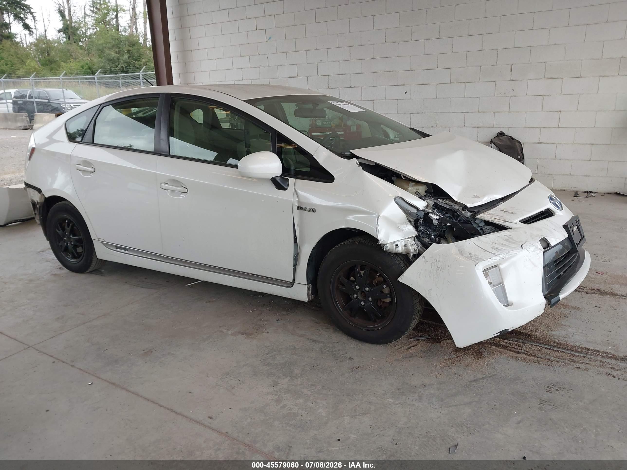 2012 Toyota Prius Two White vin: JTDKN3DU5C5518010