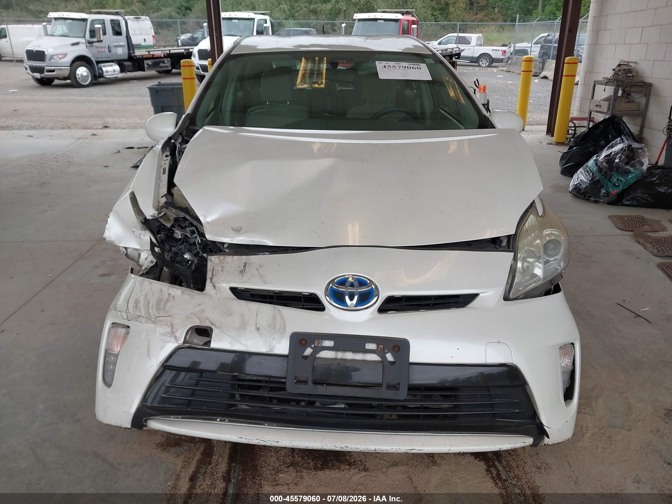 2012 Toyota Prius Two White vin: JTDKN3DU5C5518010