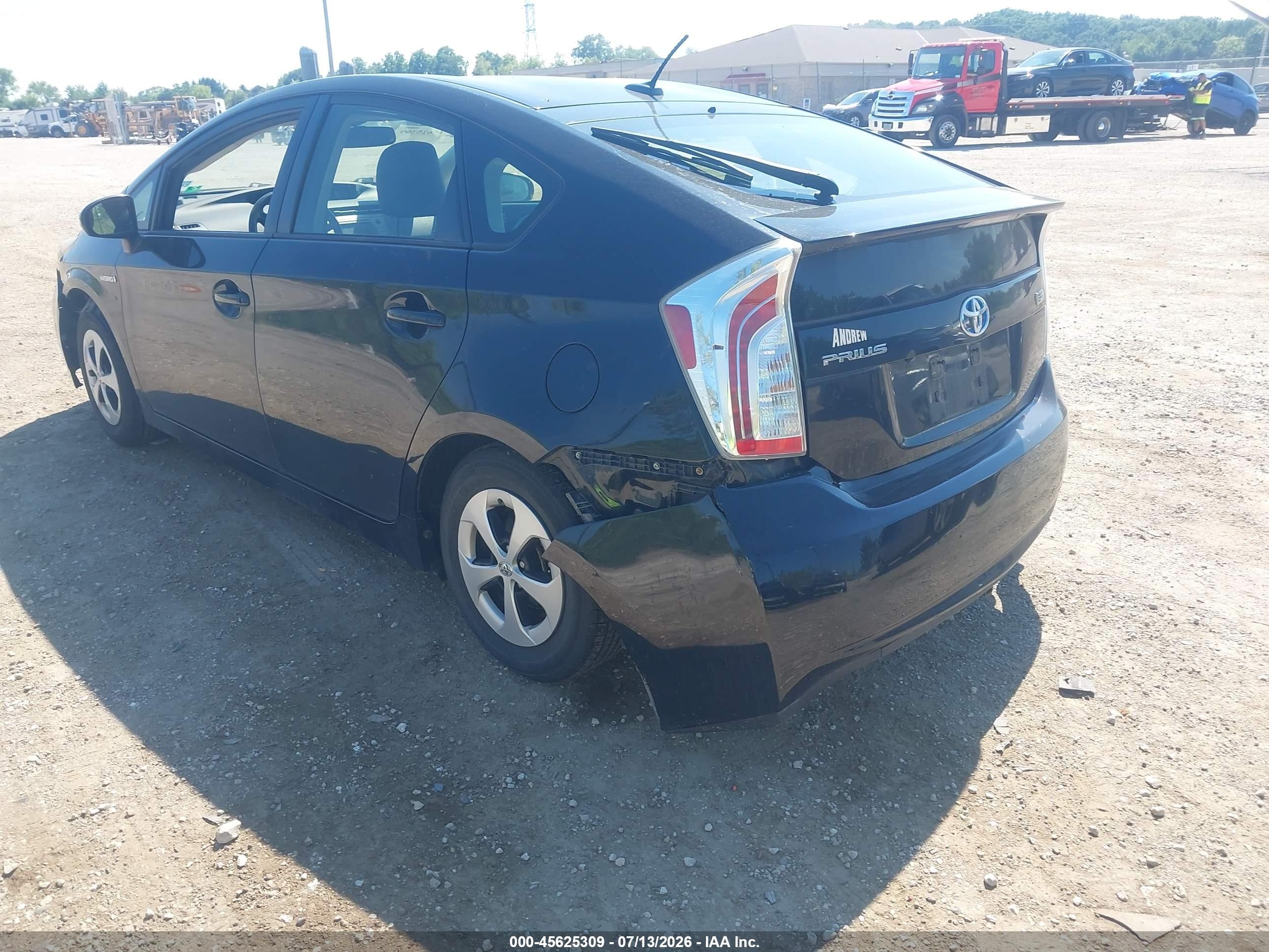 2012 Toyota Prius Four Black vin: JTDKN3DU5C5518203