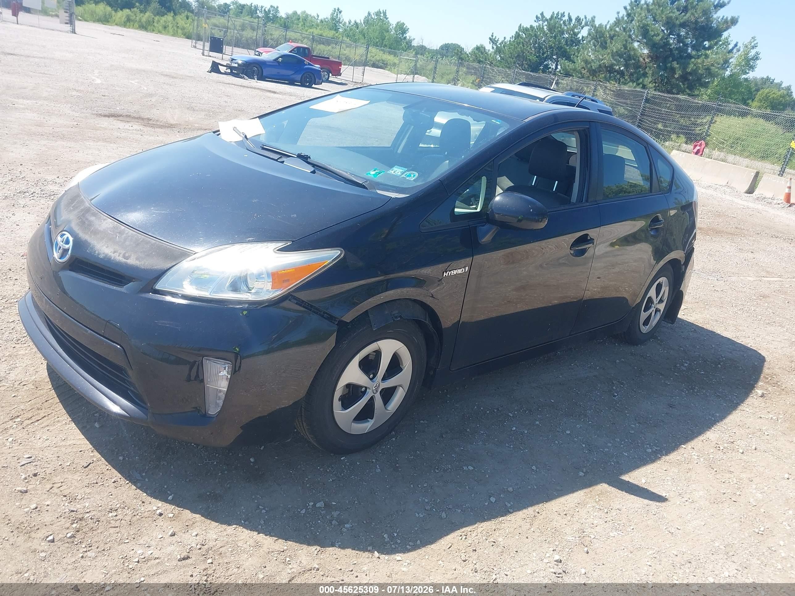 2012 Toyota Prius Four Black vin: JTDKN3DU5C5518203