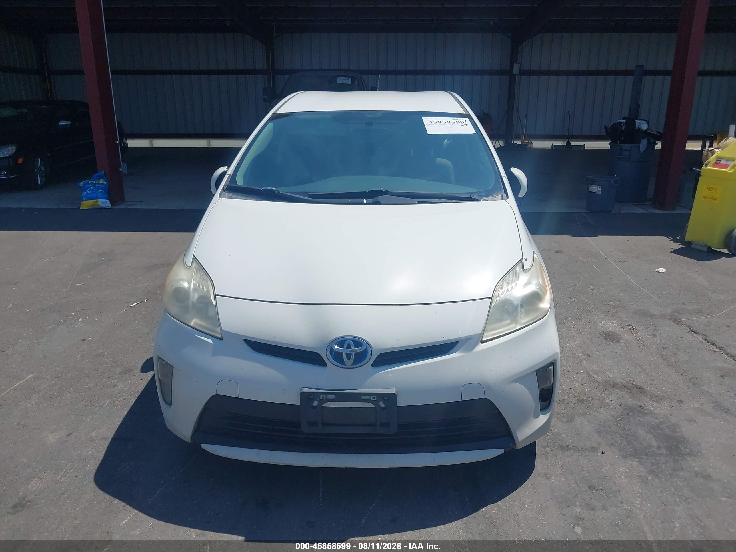 2012 Toyota Prius Three White vin: JTDKN3DU5C5527404