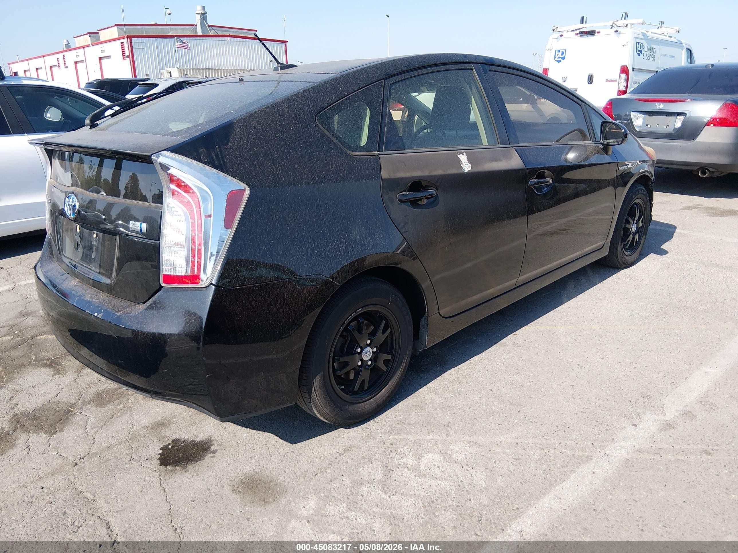 2013 Toyota Prius Three Черный vin: JTDKN3DU5D0346138