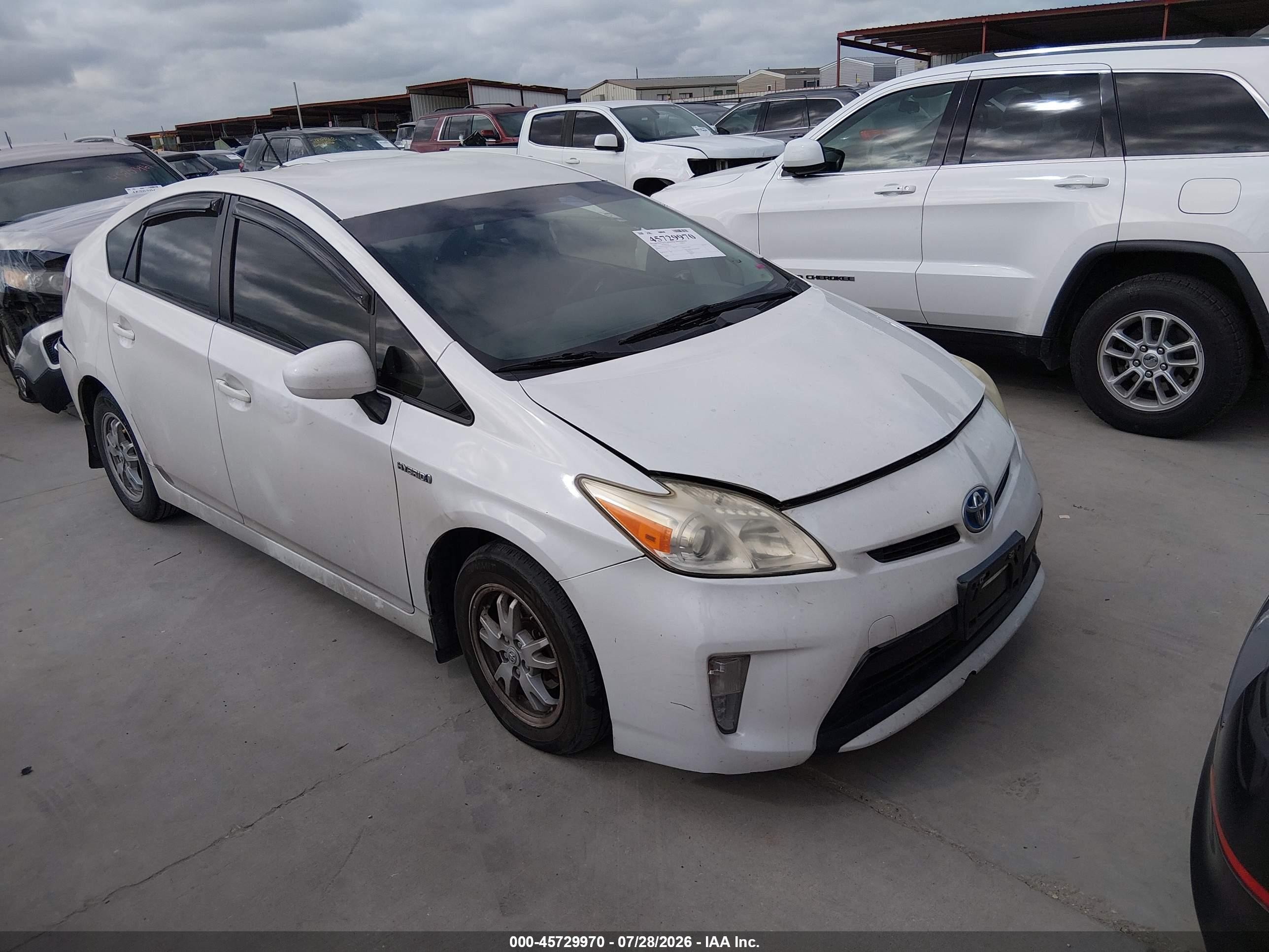 2013 Toyota Prius Two White vin: JTDKN3DU5D0348326