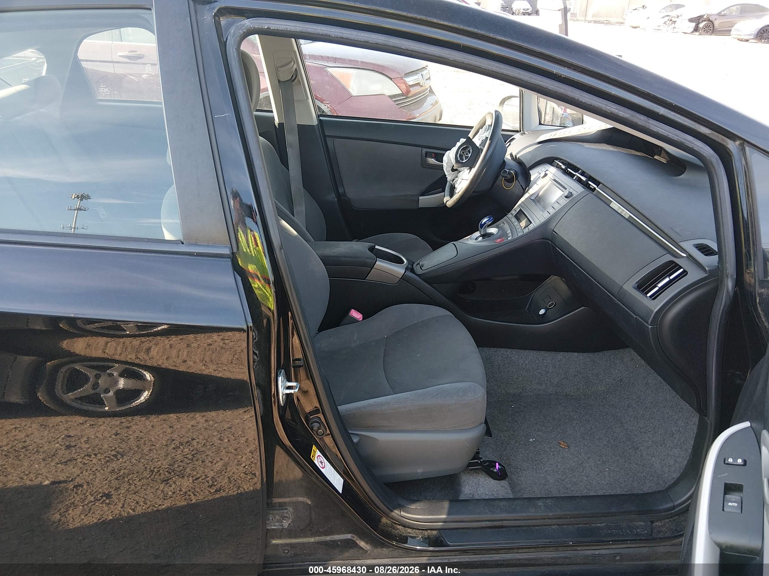 2013 Toyota Prius Two Black vin: JTDKN3DU5D0349184