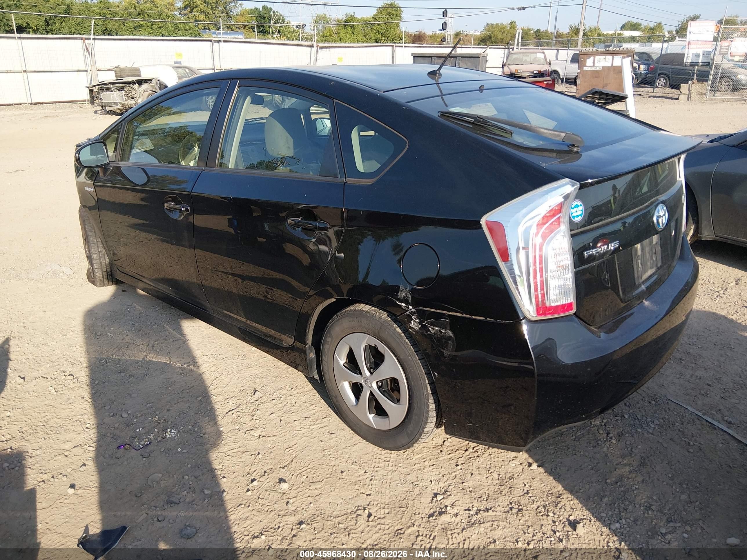 2013 Toyota Prius Two Black vin: JTDKN3DU5D0349184