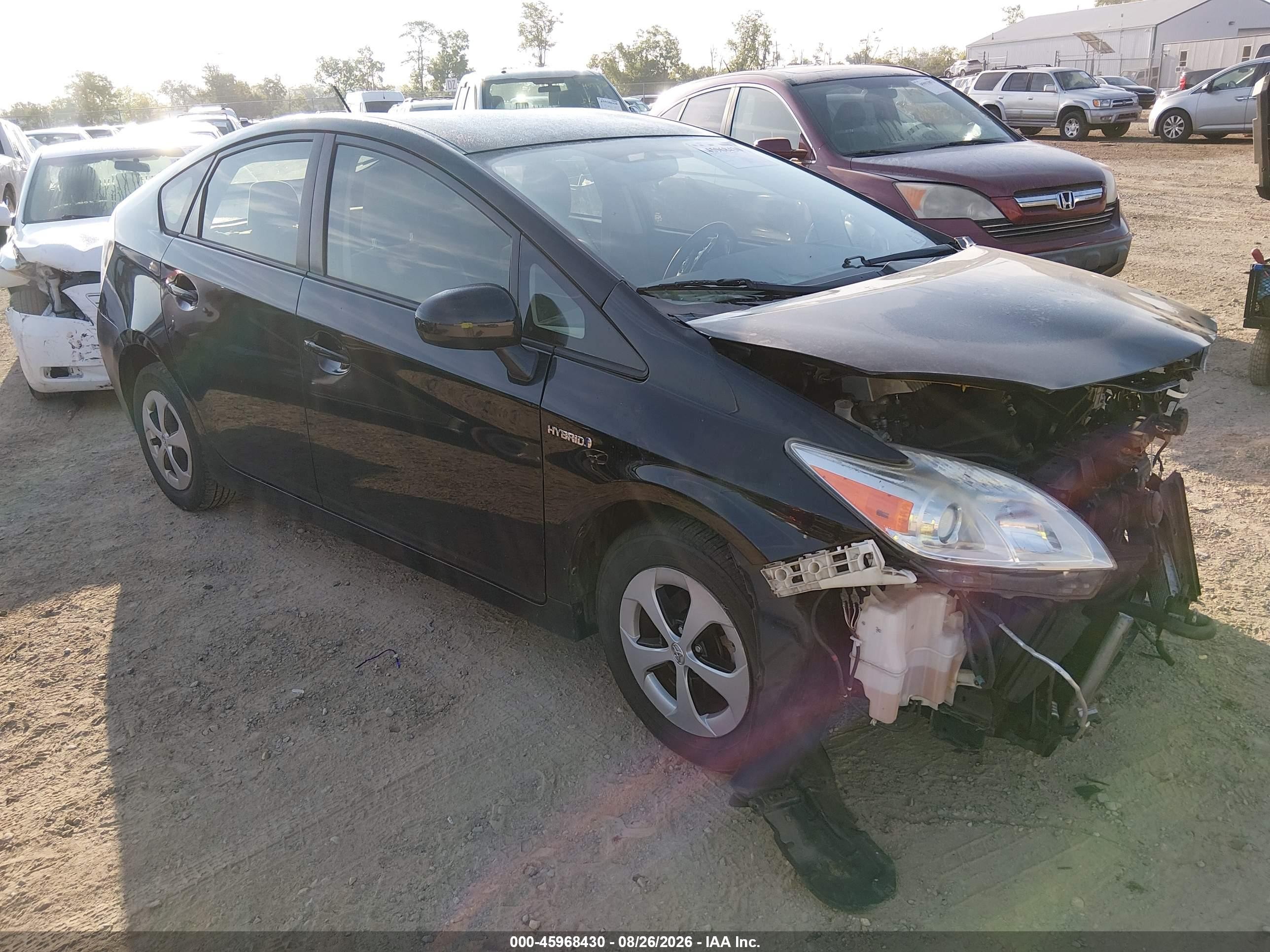 2013 Toyota Prius Two Black vin: JTDKN3DU5D0349184