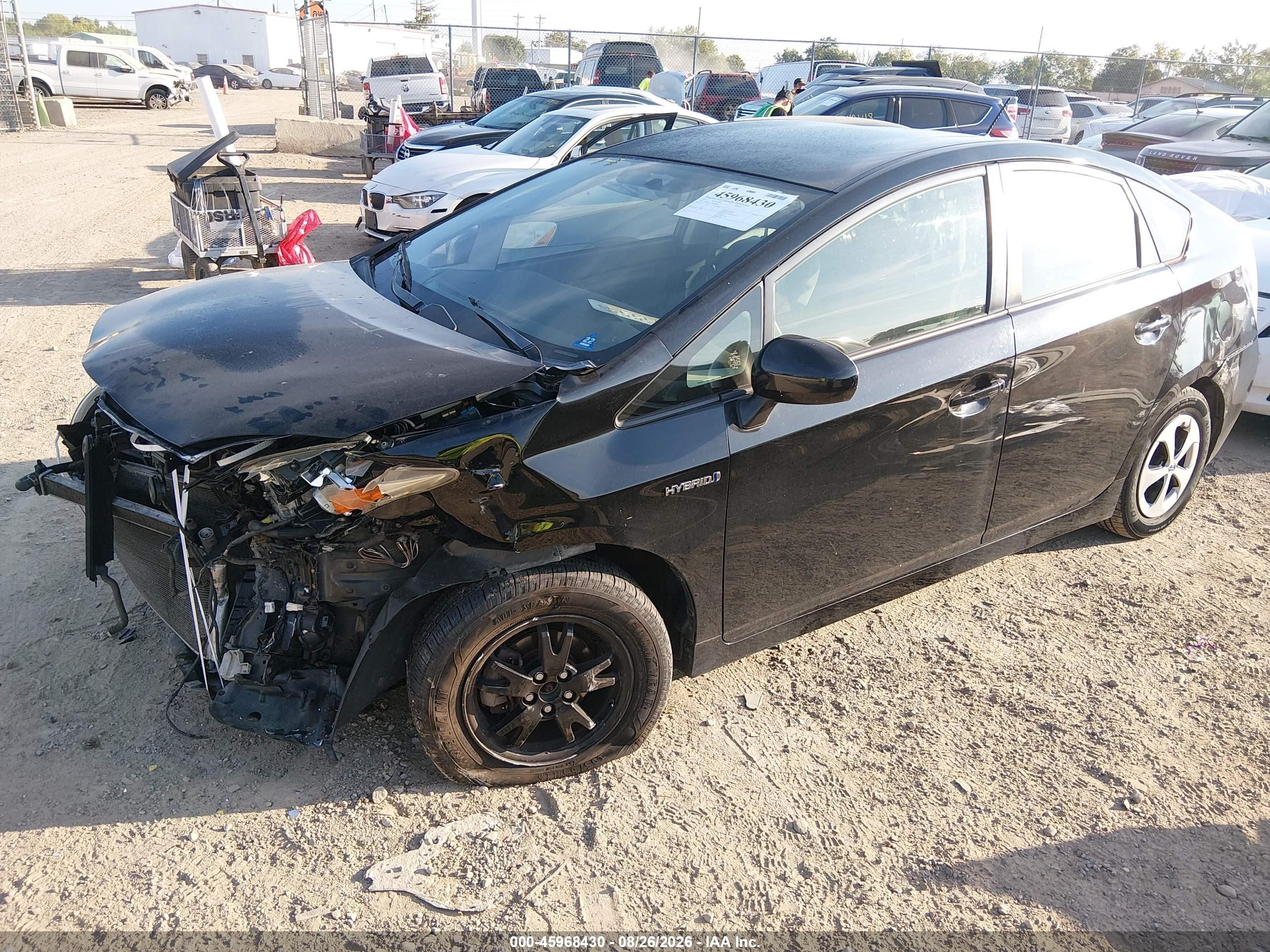 2013 Toyota Prius Two Black vin: JTDKN3DU5D0349184