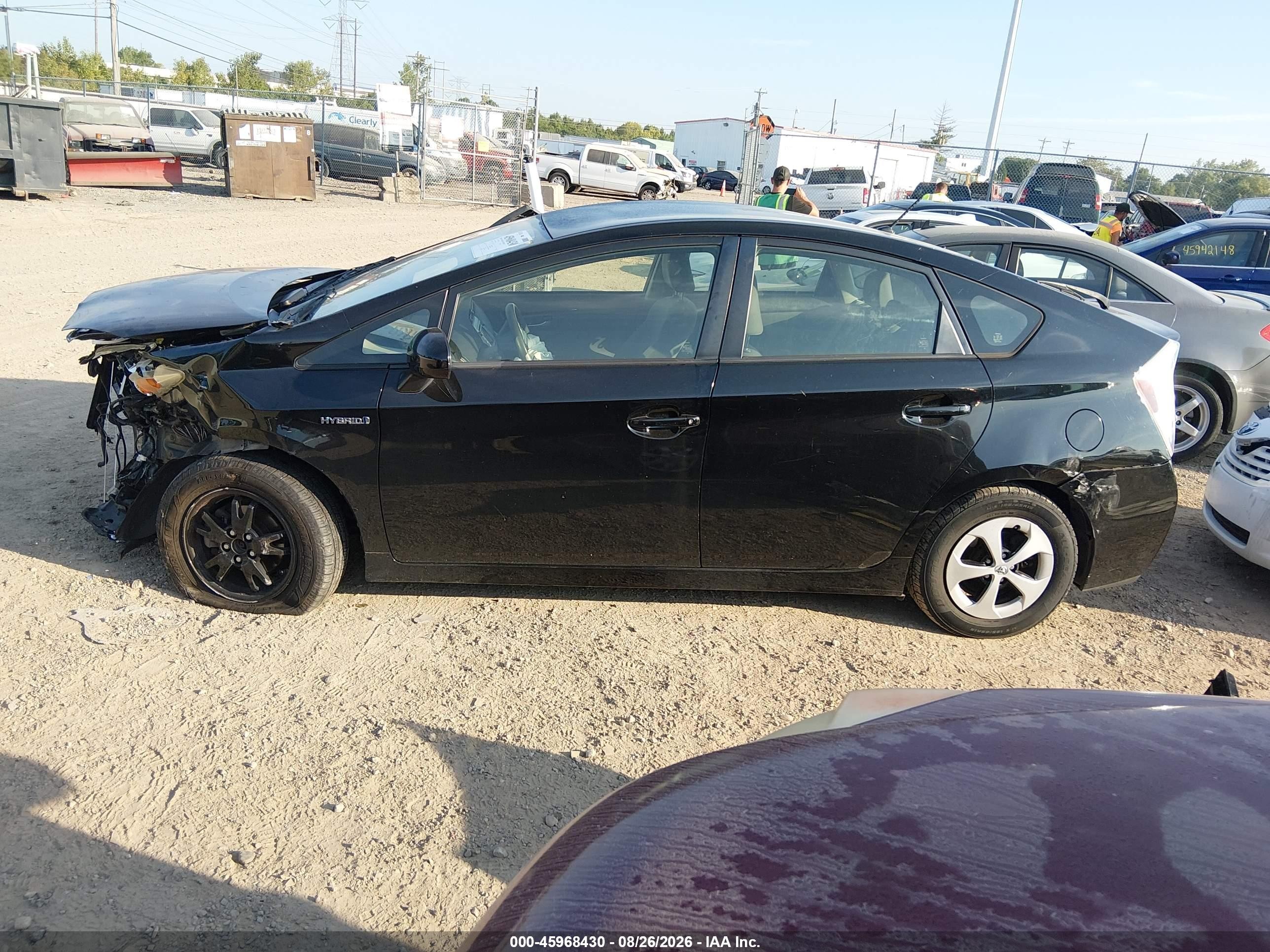 2013 Toyota Prius Two Black vin: JTDKN3DU5D0349184