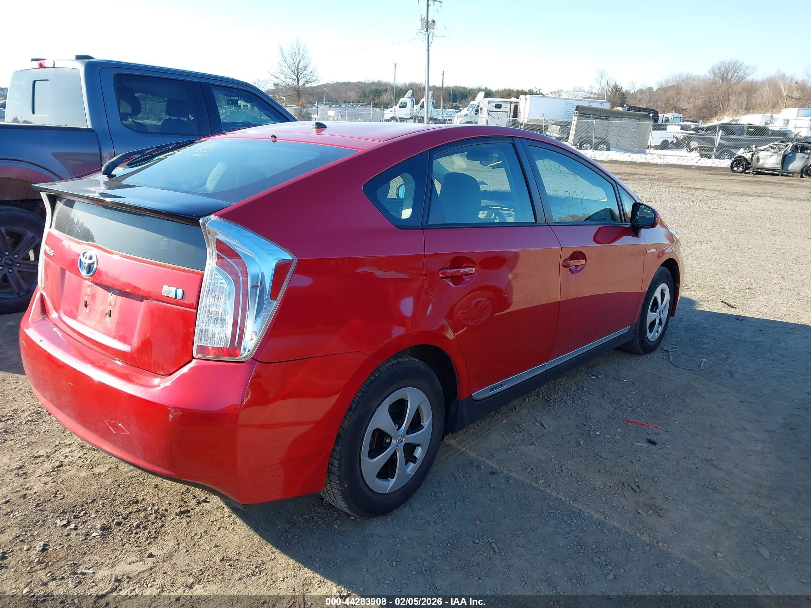 2013 Toyota Prius Two Red vin: JTDKN3DU5D0349833