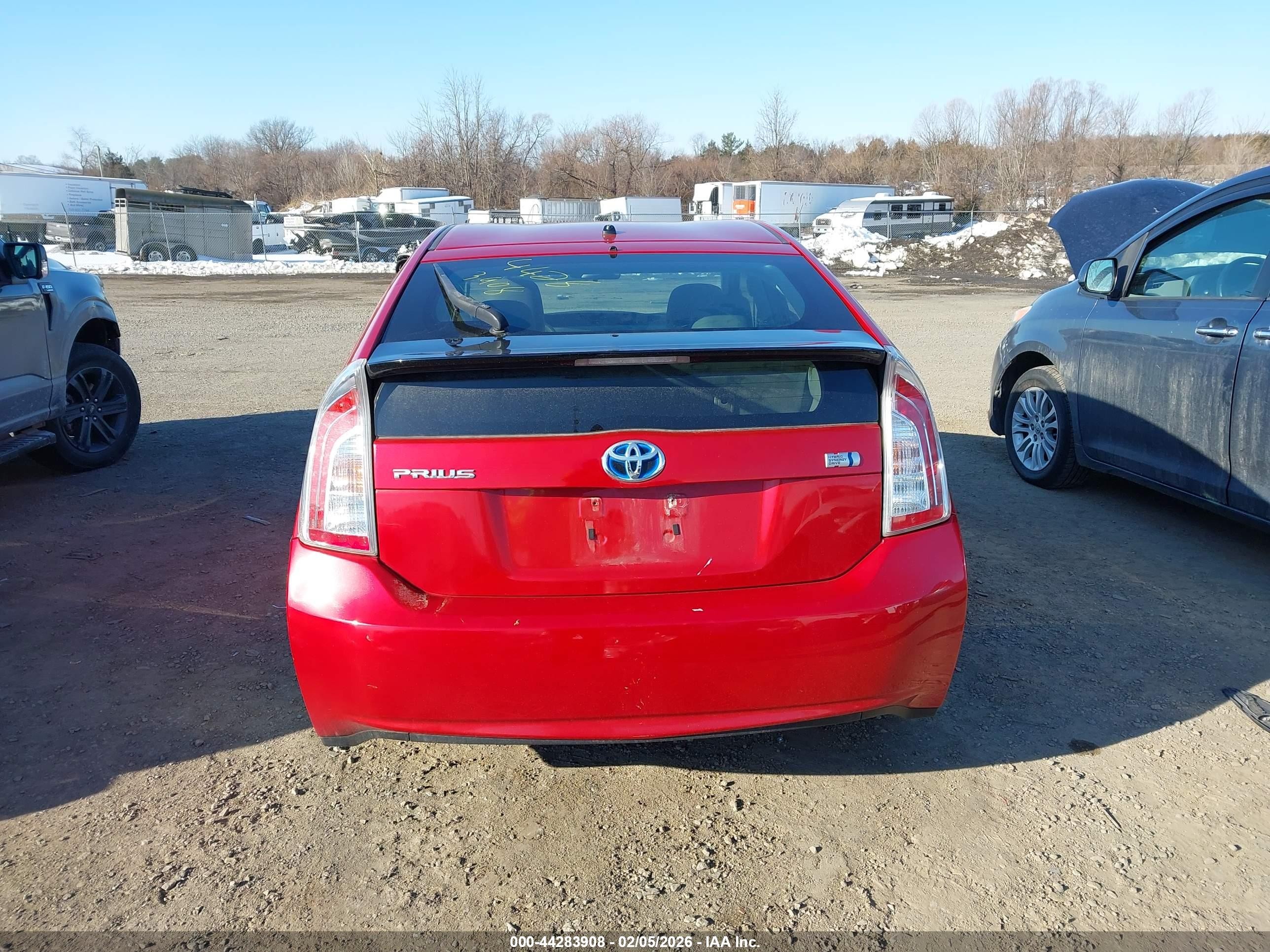2013 Toyota Prius Two Red vin: JTDKN3DU5D0349833