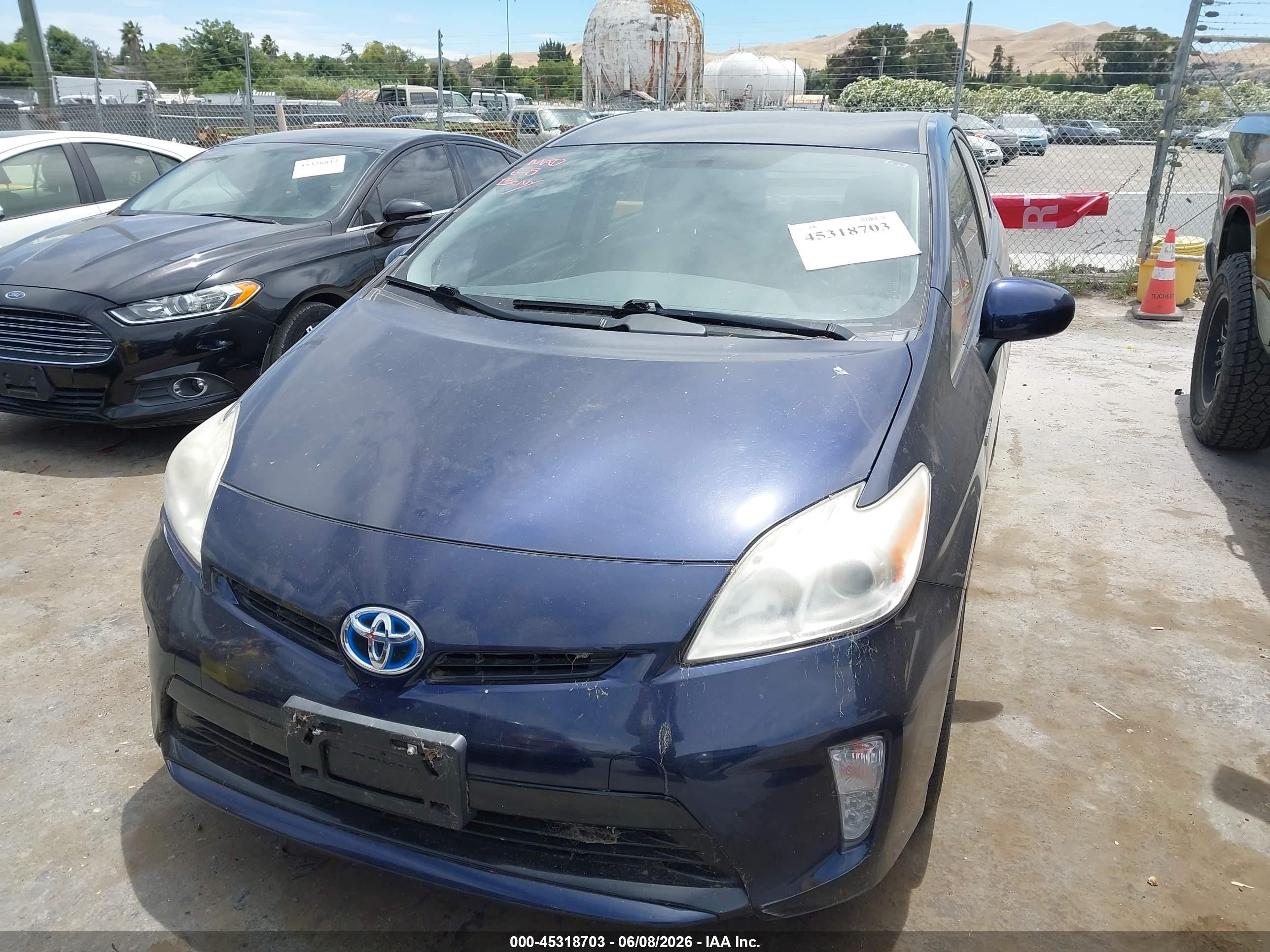 2013 Toyota Prius Three Blue vin: JTDKN3DU5D0351615