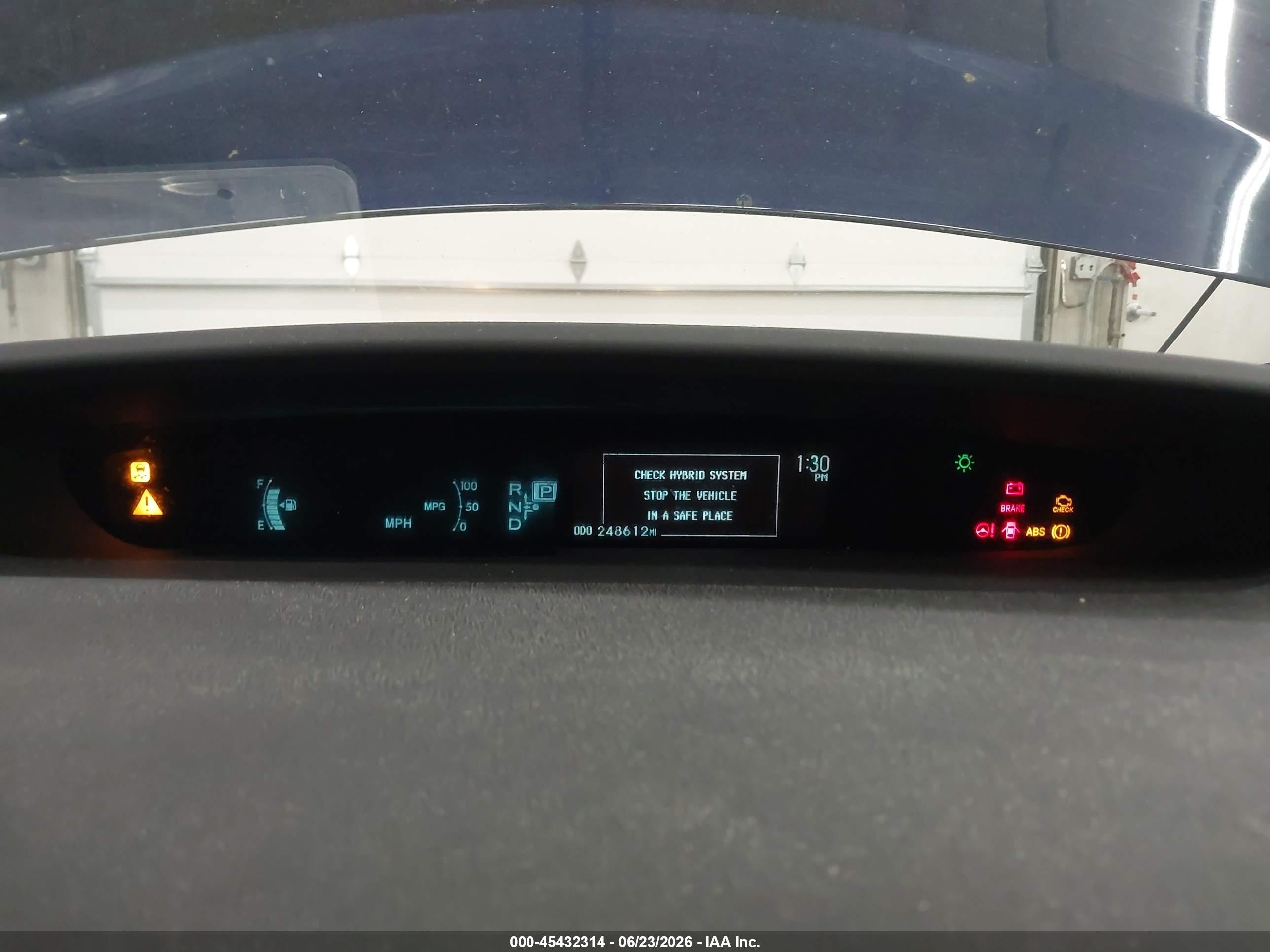 2013 Toyota Prius Two Blue vin: JTDKN3DU5D1634784