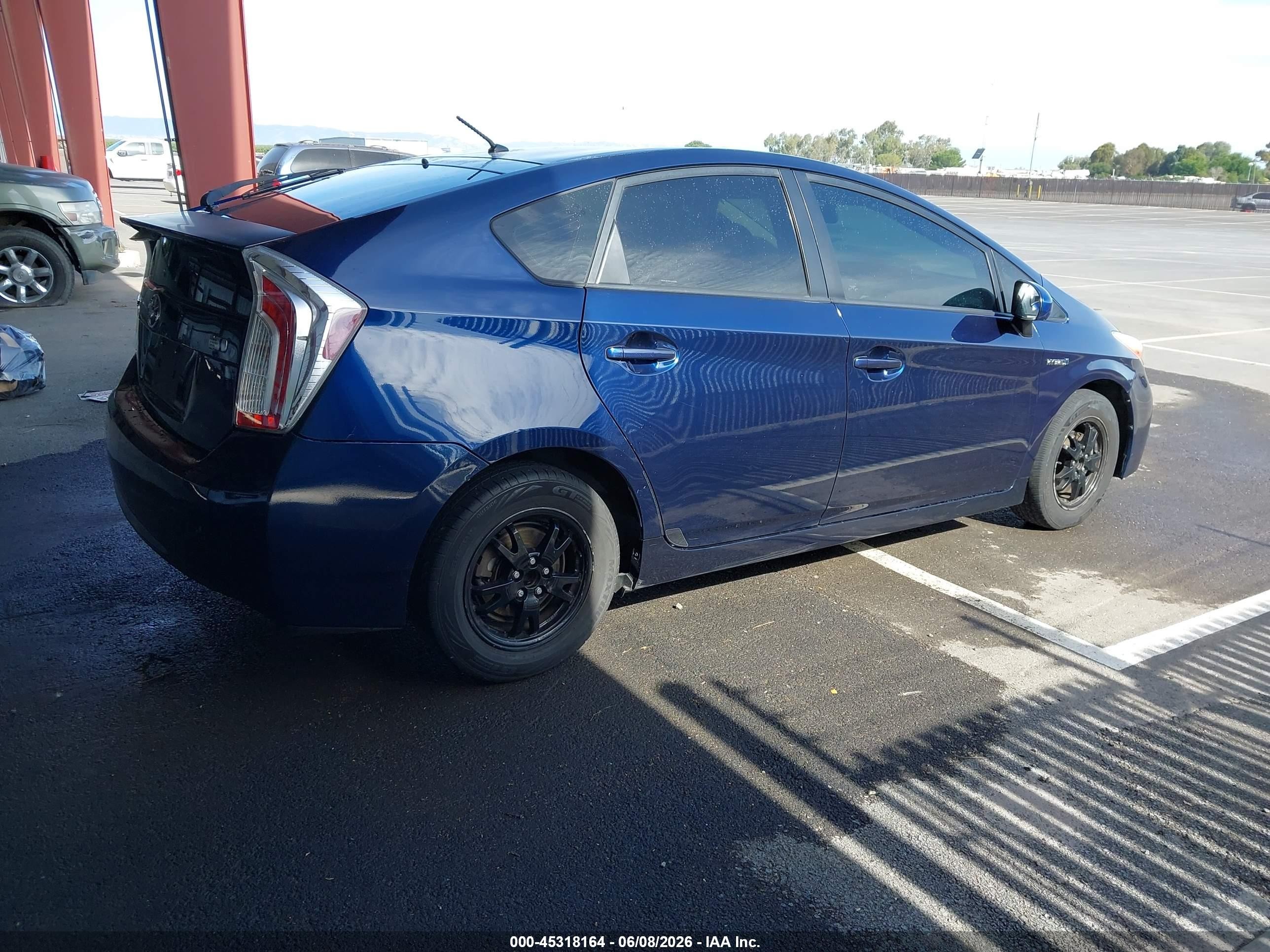 2013 Toyota Prius Two Blue vin: JTDKN3DU5D1645686