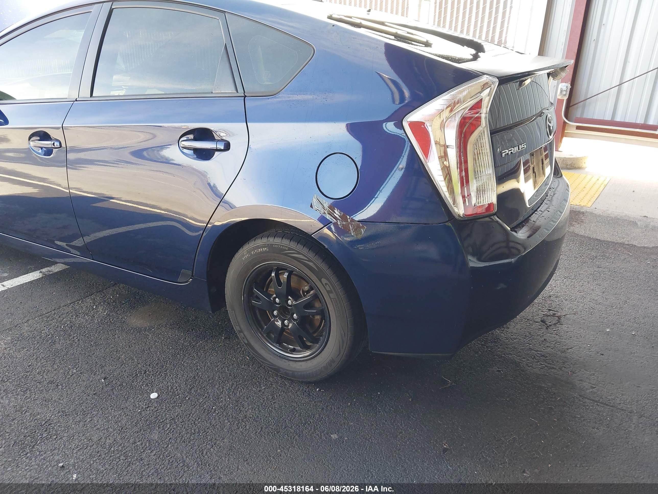 2013 Toyota Prius Two Blue vin: JTDKN3DU5D1645686