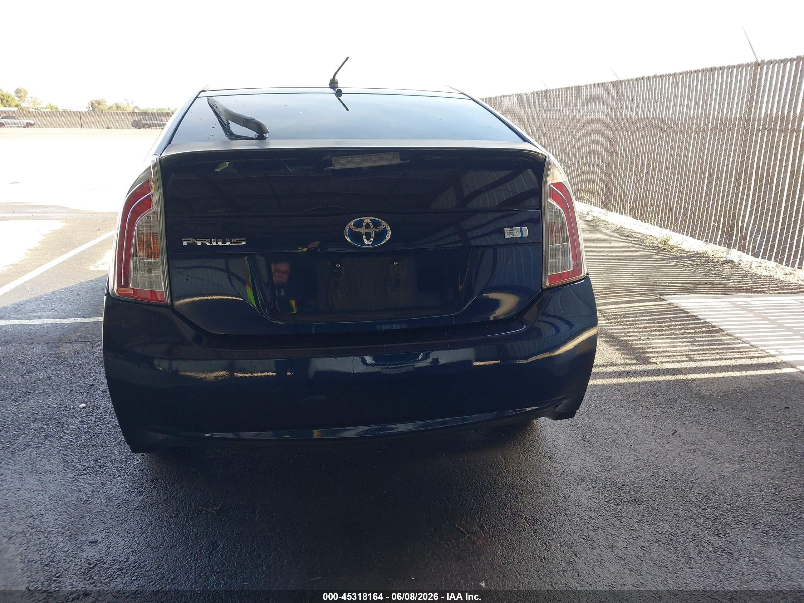 2013 Toyota Prius Two Blue vin: JTDKN3DU5D1645686