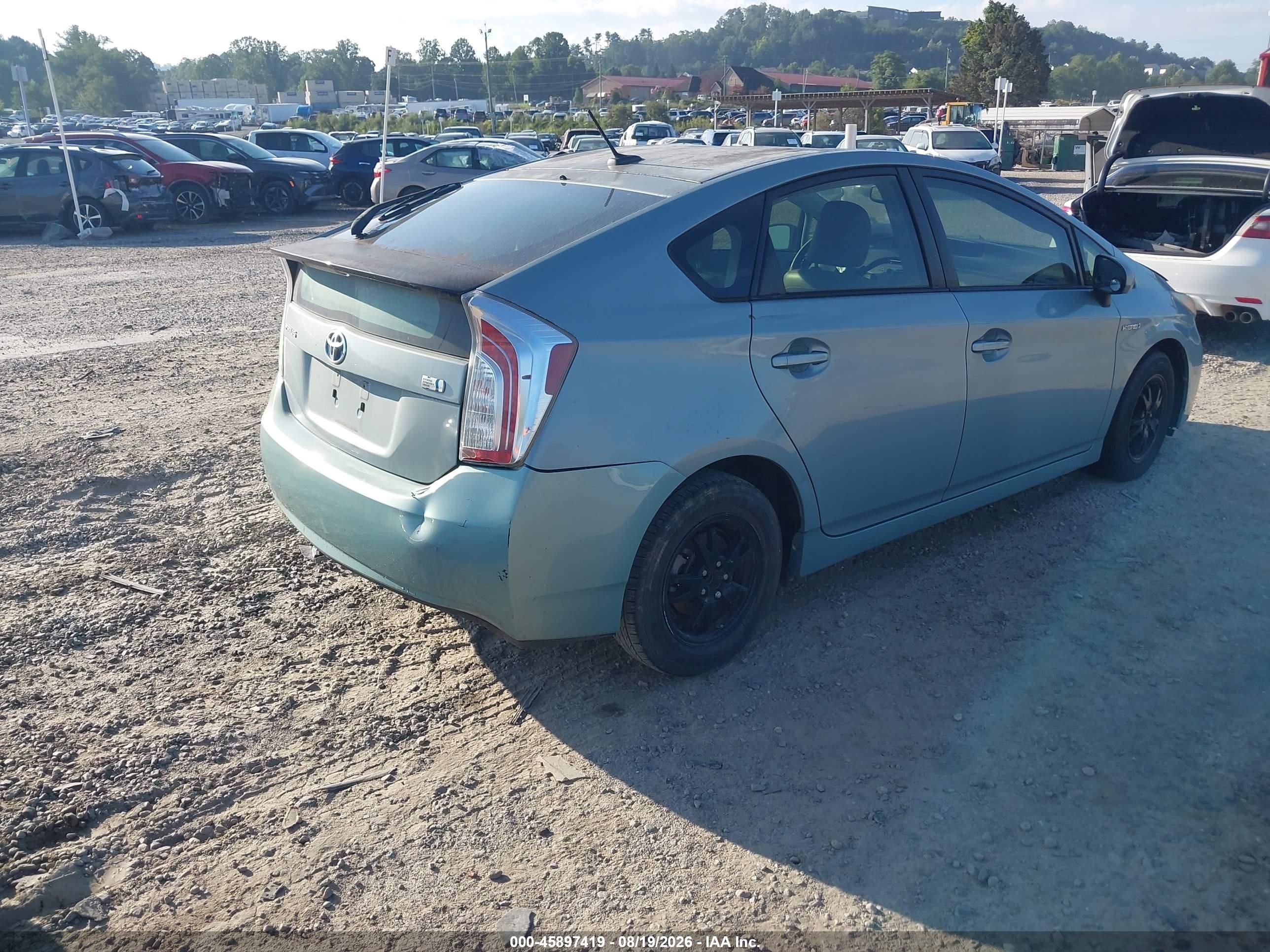2013 Toyota Prius Four Green vin: JTDKN3DU5D1667557