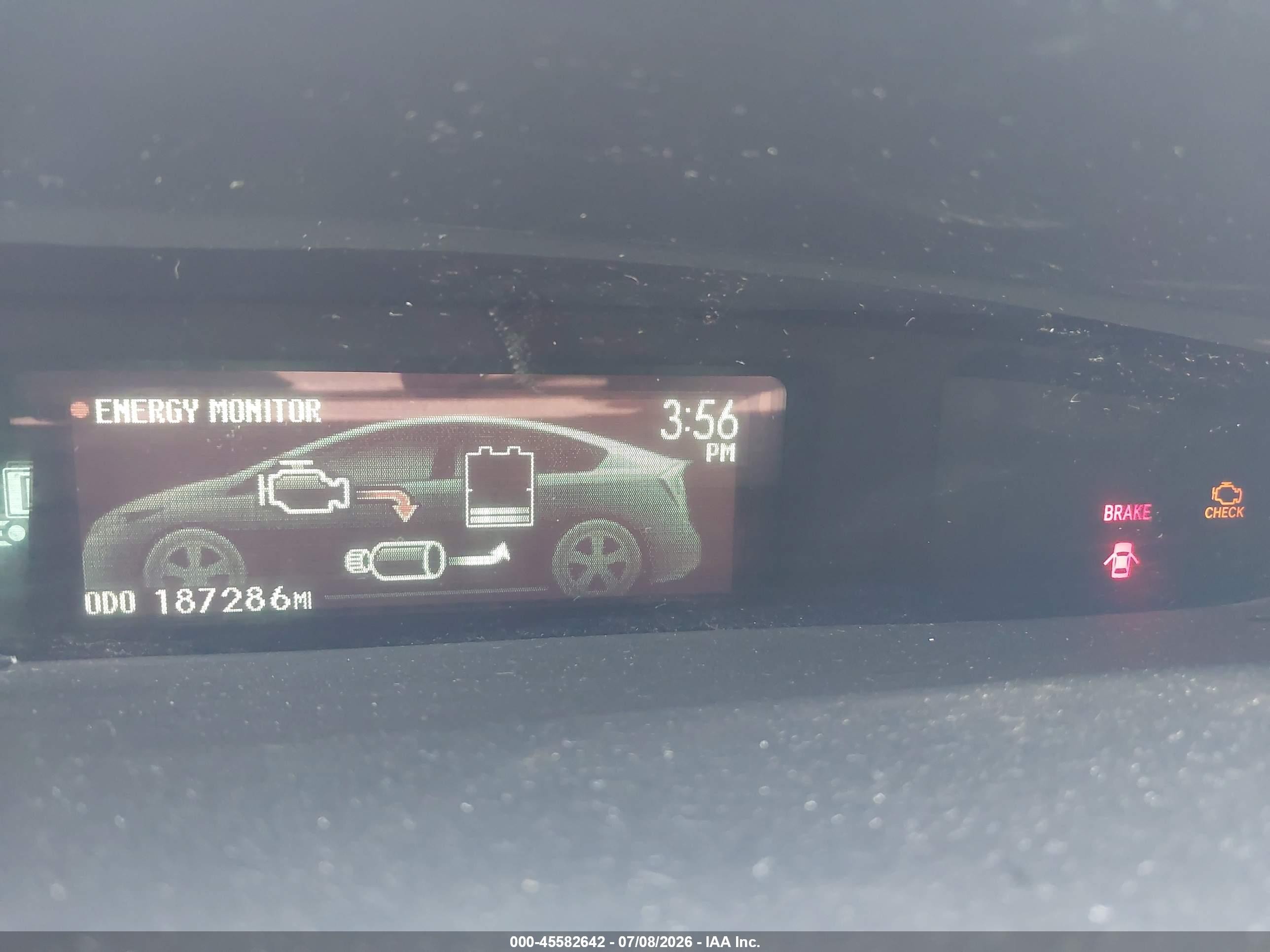 2013 Toyota Prius Two Red vin: JTDKN3DU5D1677019