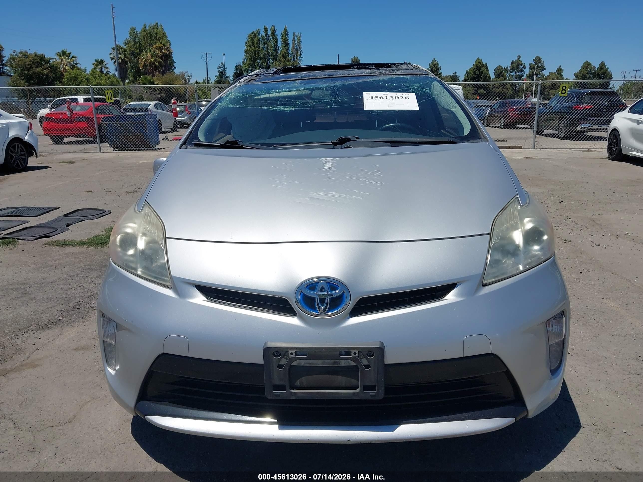 2013 Toyota Prius Four Silver vin: JTDKN3DU5D1684875