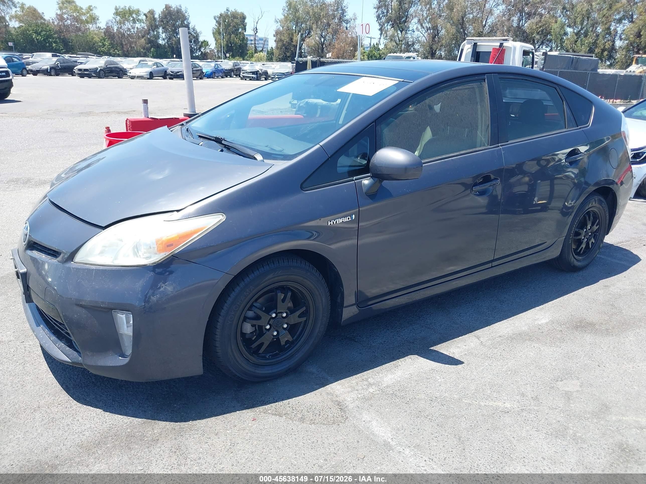 2013 Toyota Prius Four Gray vin: JTDKN3DU5D1726946