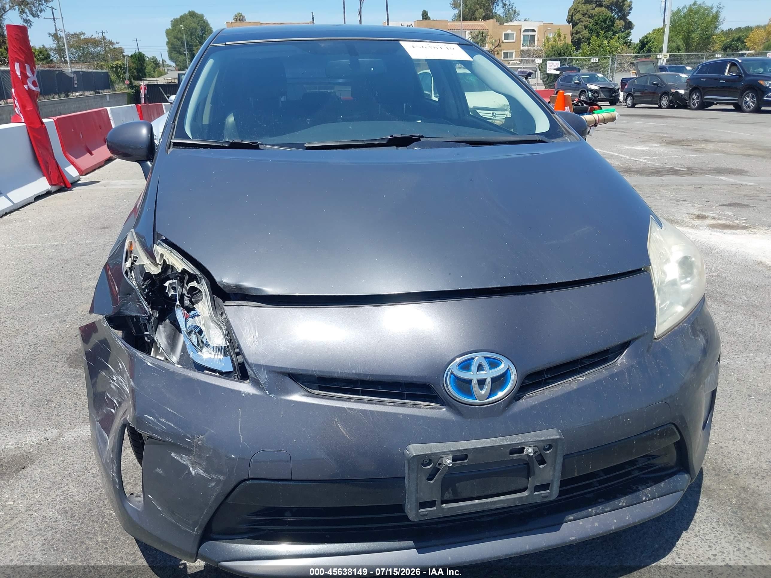 2013 Toyota Prius Four Gray vin: JTDKN3DU5D1726946