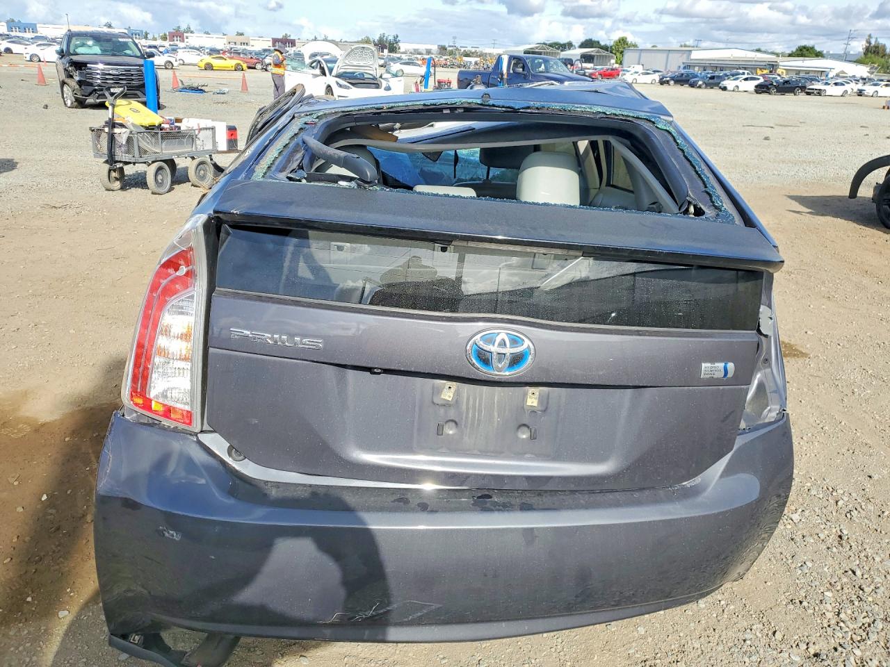 2013 Toyota Prius Four Gray vin: JTDKN3DU5D5553485