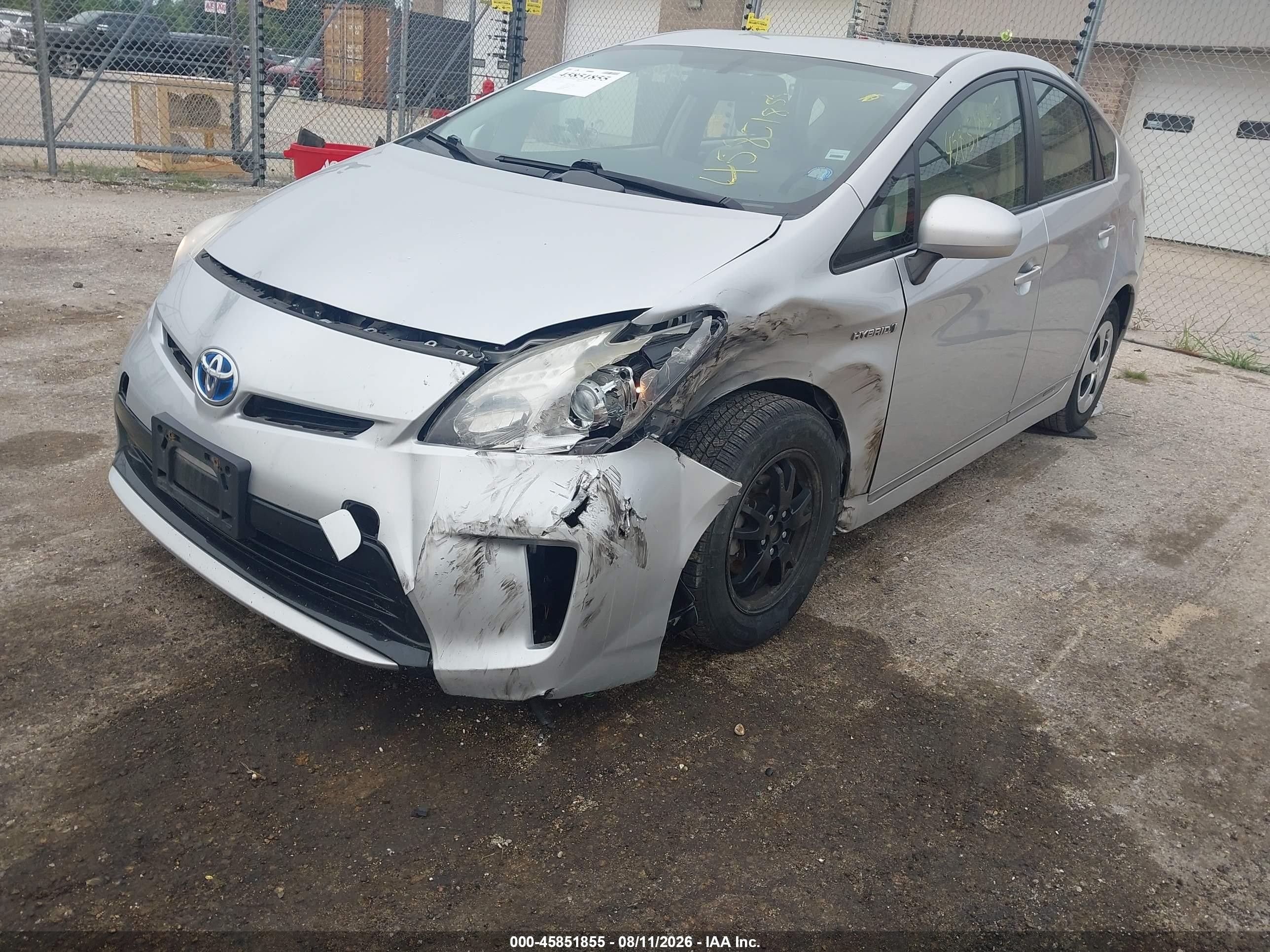 2013 Toyota Prius Four Silver vin: JTDKN3DU5D5553518