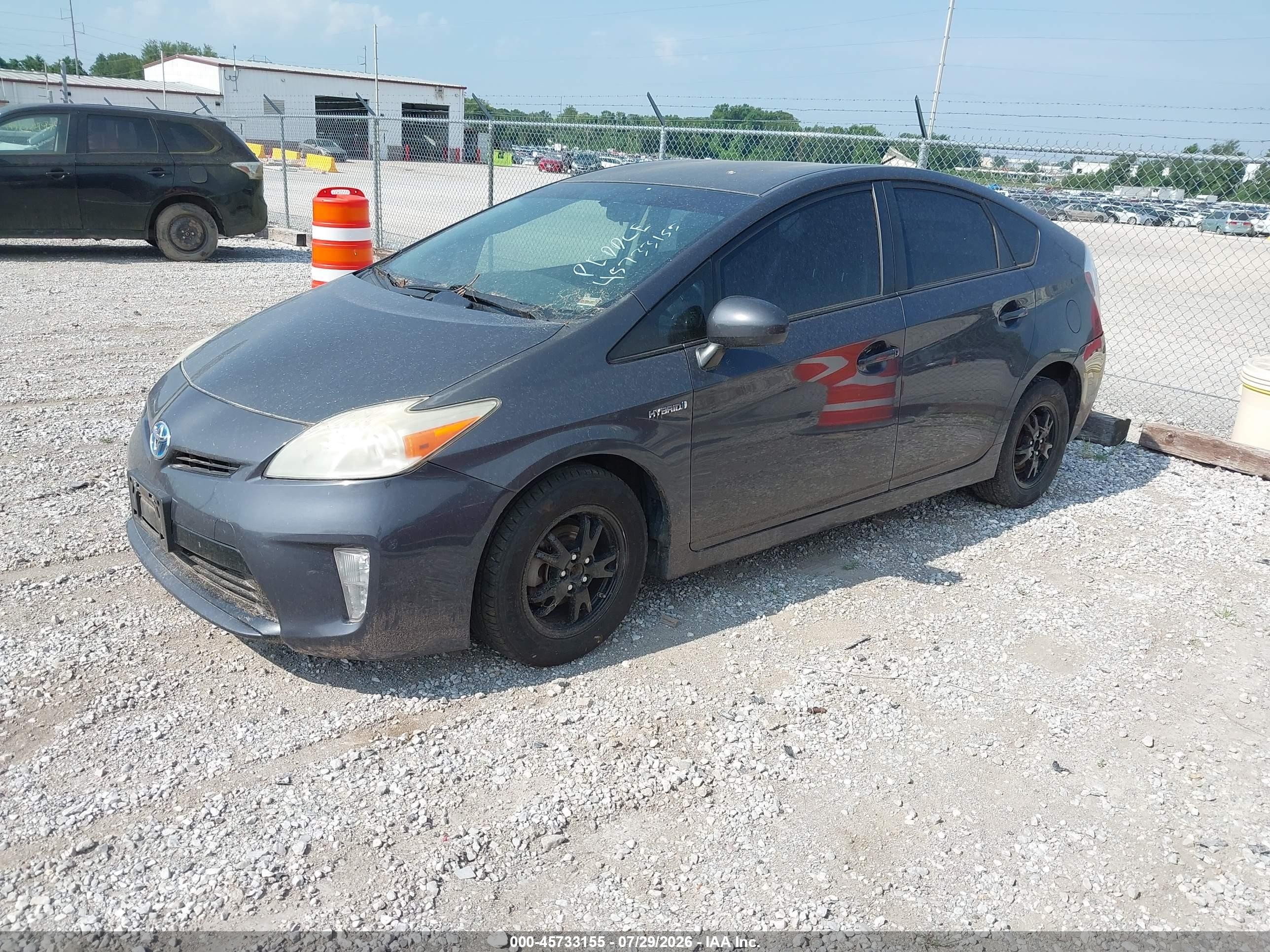2013 Toyota Prius   Gray vin: JTDKN3DU5D5559335