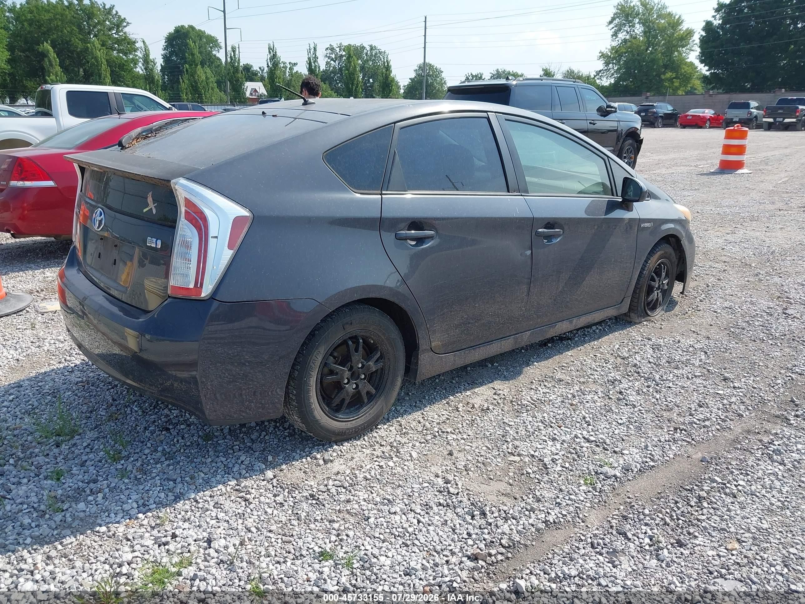 2013 Toyota Prius   Gray vin: JTDKN3DU5D5559335