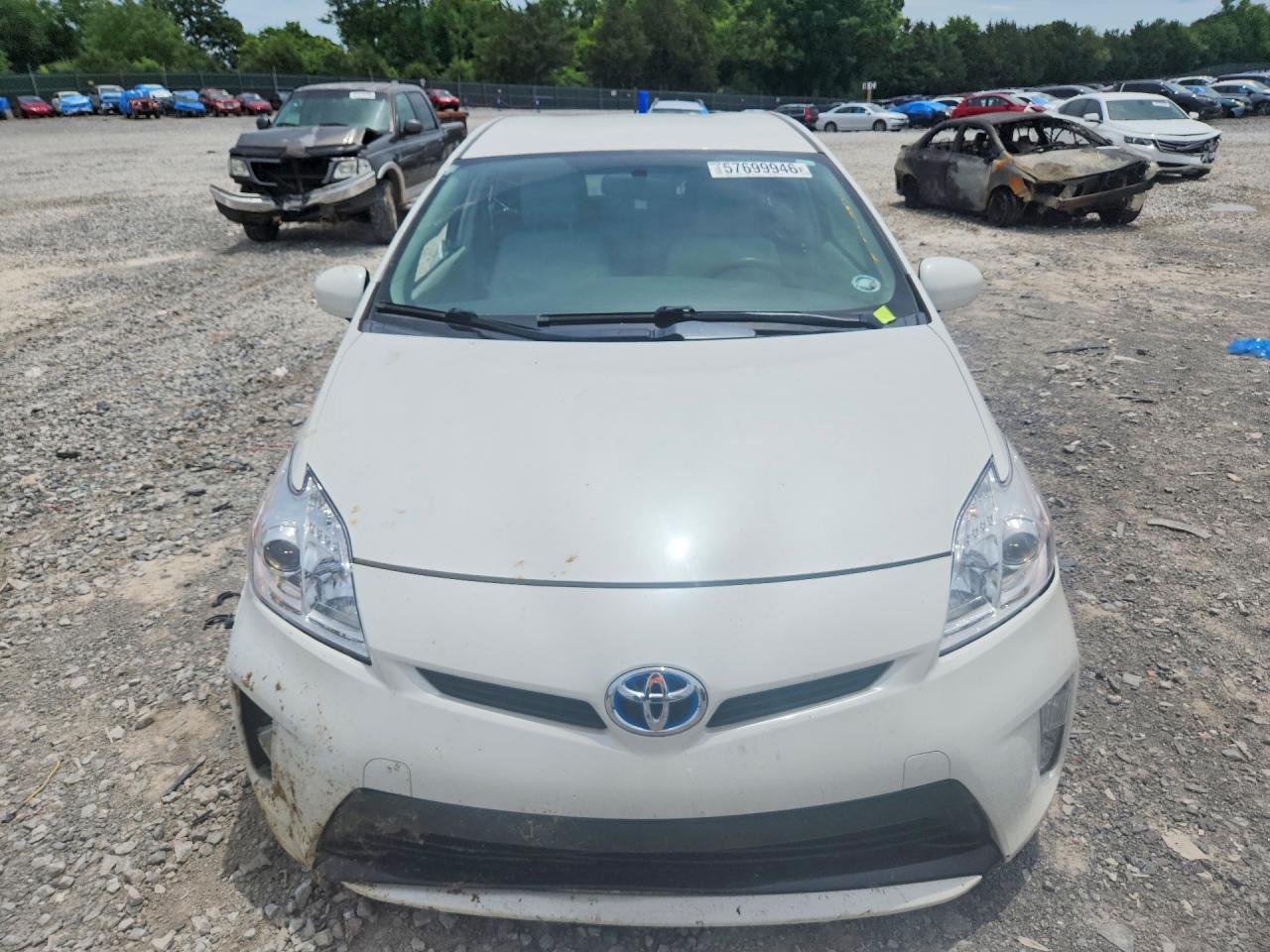 2013 Toyota Prius Two White vin: JTDKN3DU5D5609652