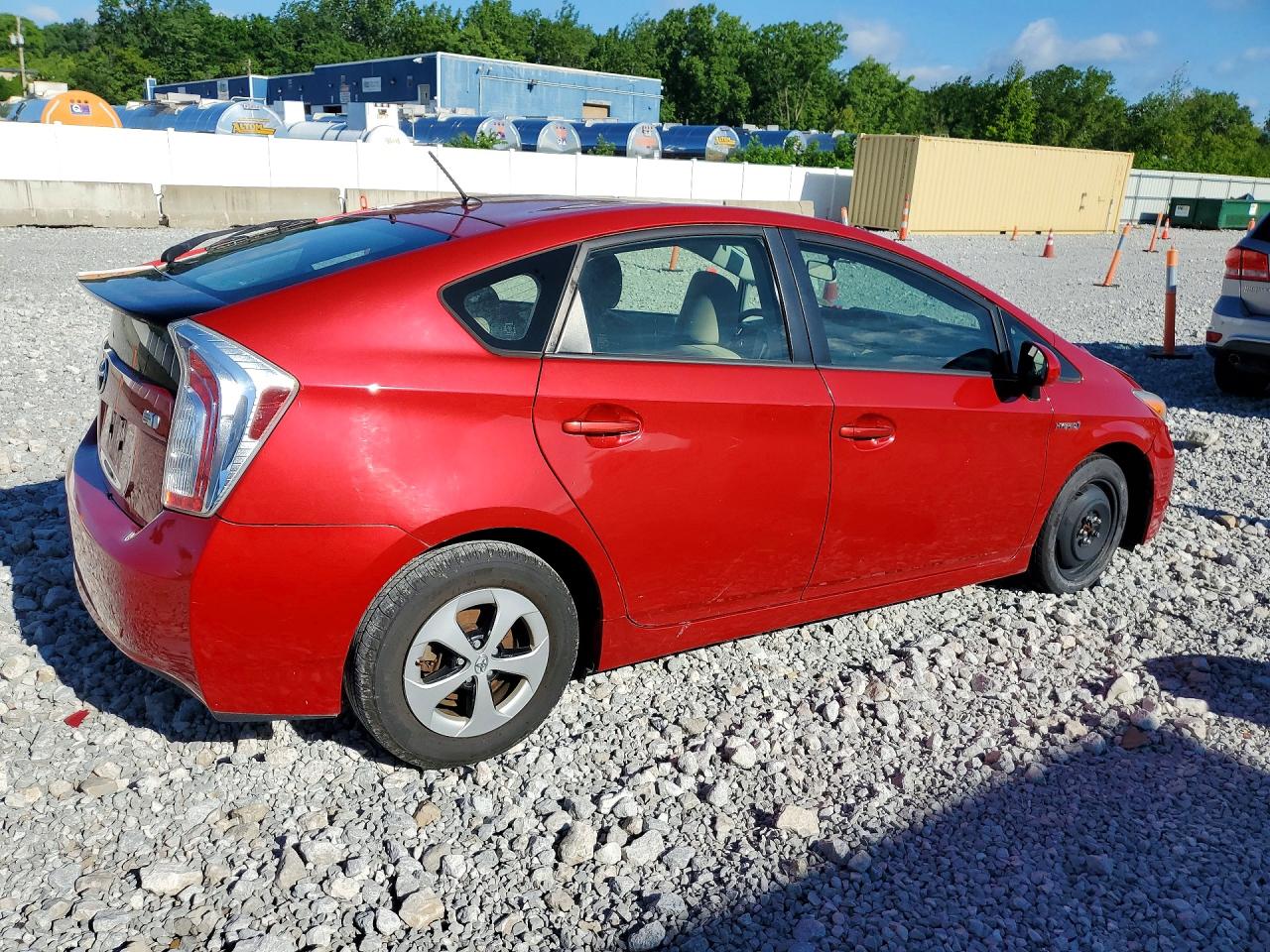 2013 Toyota Prius Two Red vin: JTDKN3DU5D5667163