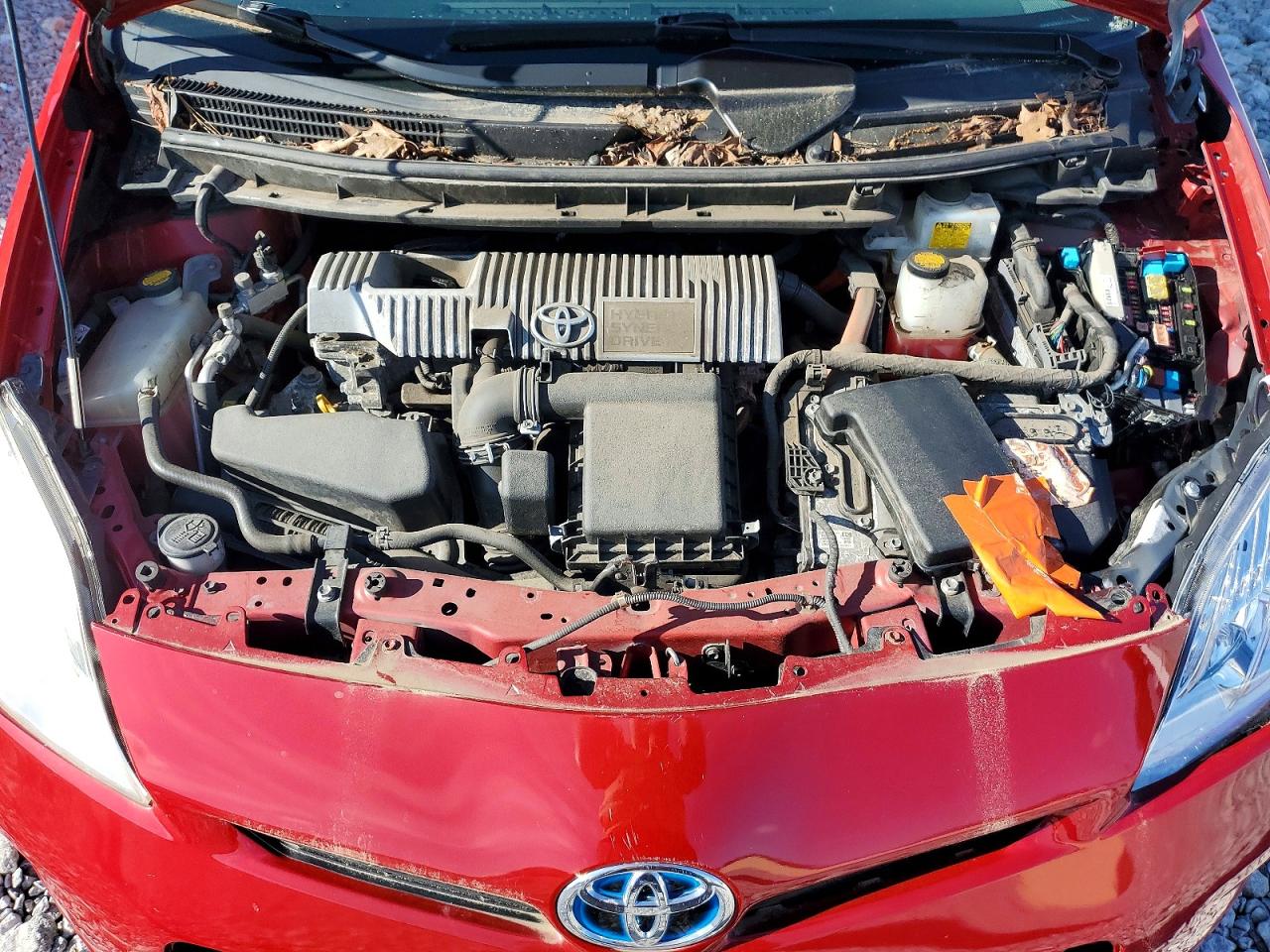 2013 Toyota Prius Two Red vin: JTDKN3DU5D5667163