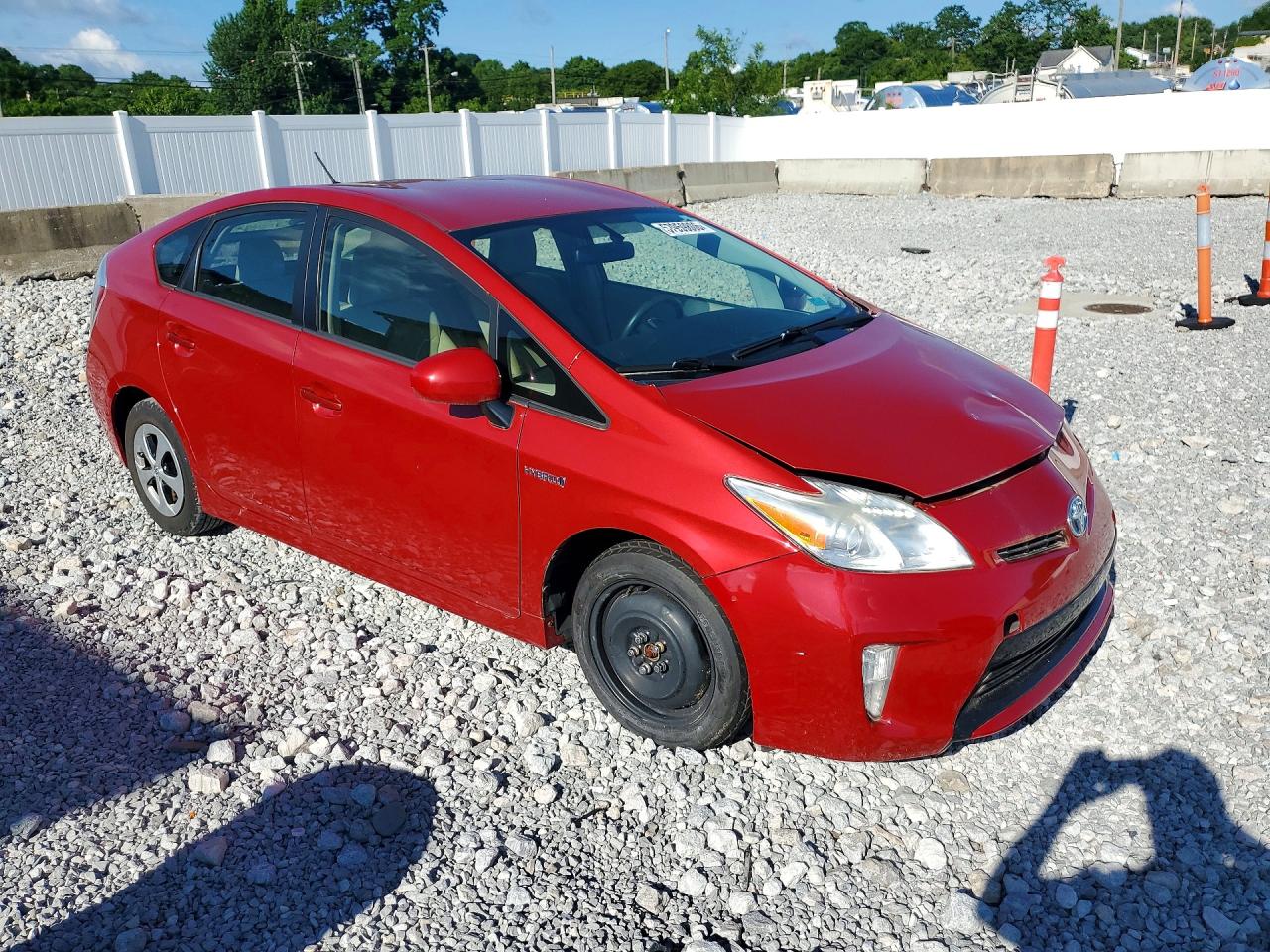 2013 Toyota Prius Two Red vin: JTDKN3DU5D5667163
