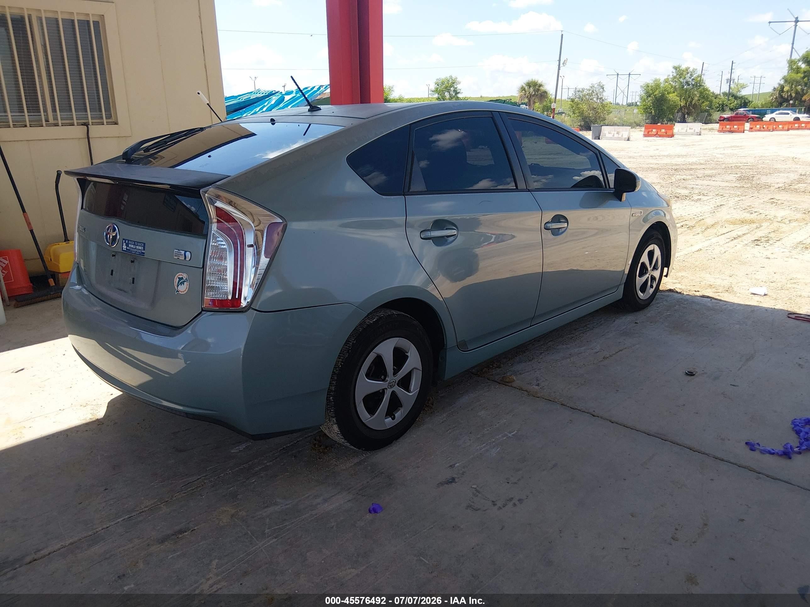 2013 Toyota Prius Two Teal vin: JTDKN3DU5D5686876
